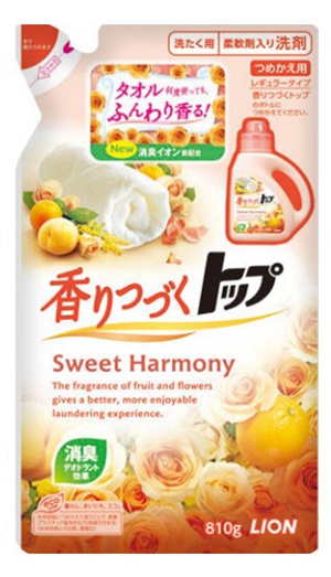 Lion Top Sweet Harmony Жидкое средство для стирки аромат цветов и апельсина 720 гр сменный блок