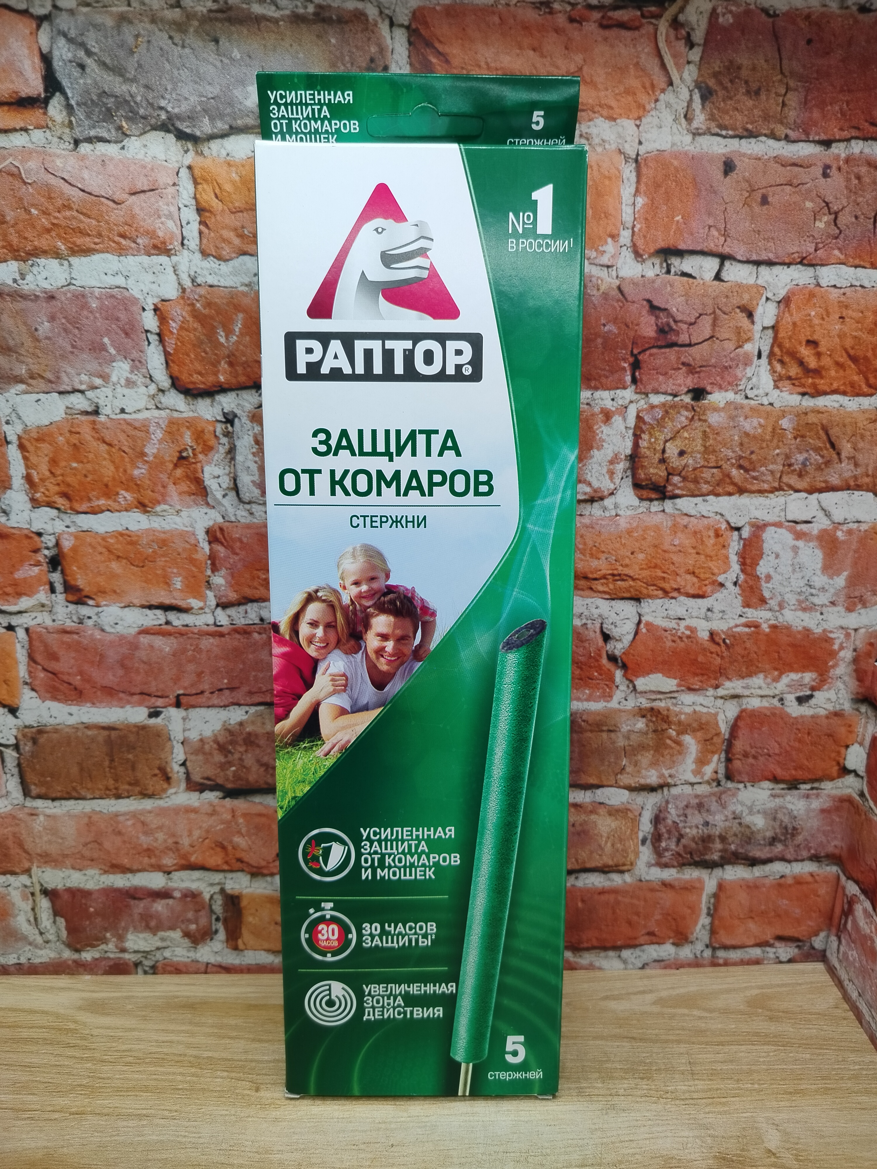 Раптор Стержень от комаров и мошек 5 шт