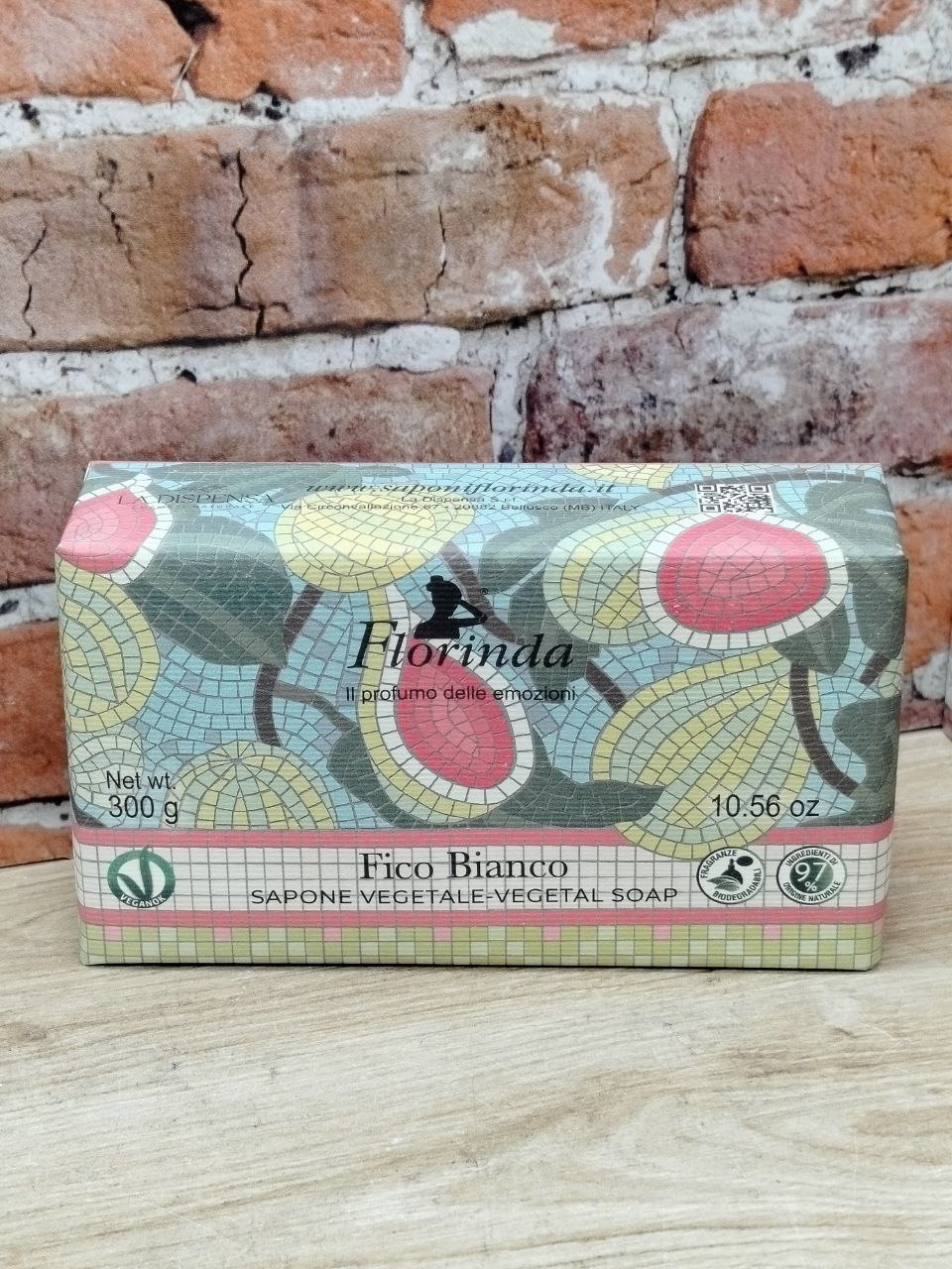 Florinda Vegetal Soap White Fig Мыло натуральное на основе растительных масел Белый Инжир 300 гр