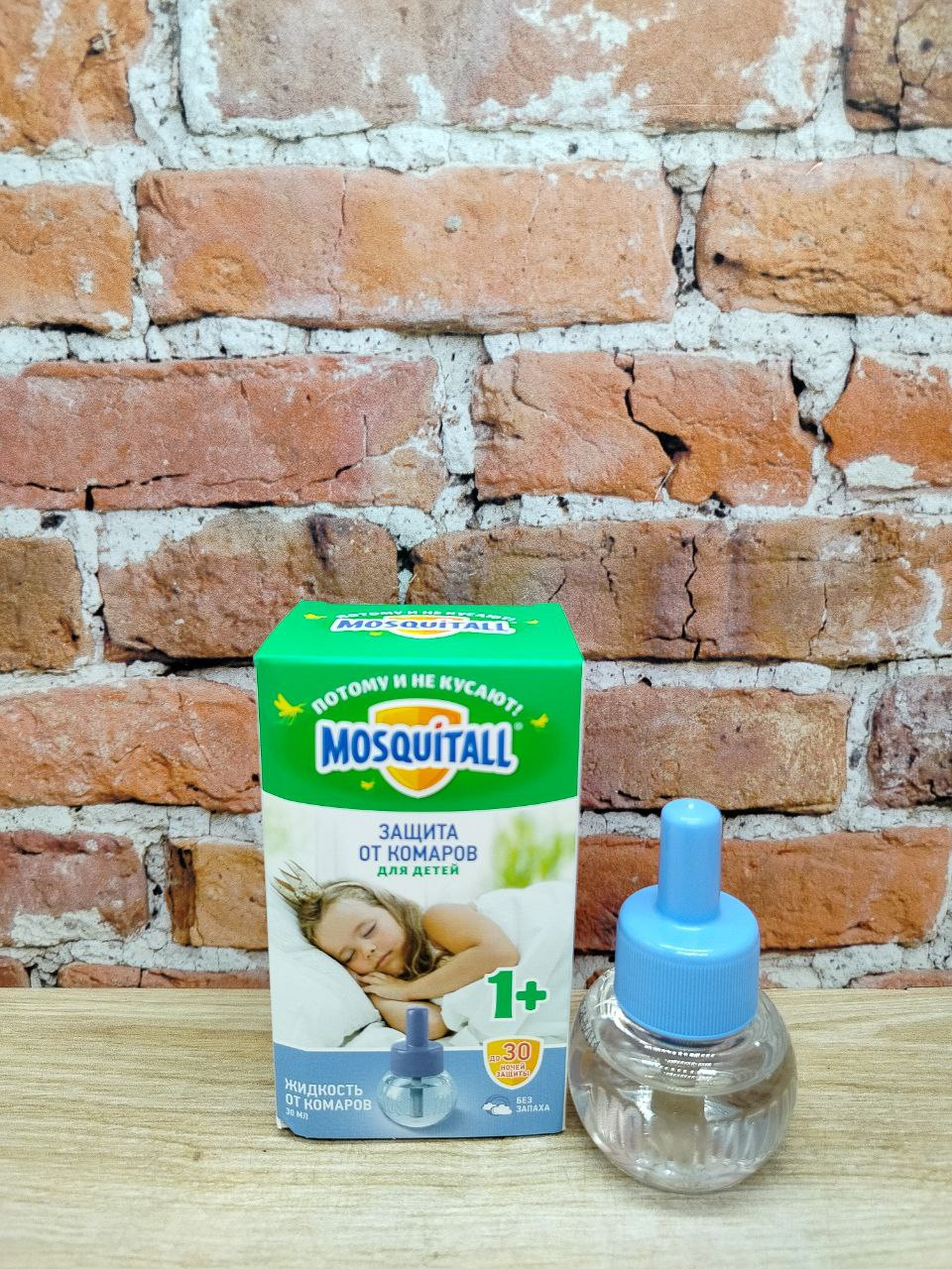 Mosquitall Нежная защита Жидкость инсектицидная от комаров для электрофумигатора 30 ночей 30 мл