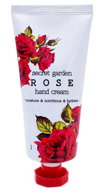 Jigott Secret Garden Hand Cream Rose Крем для рук питательный и увлажняющий с ароматом Розы 100 мл
