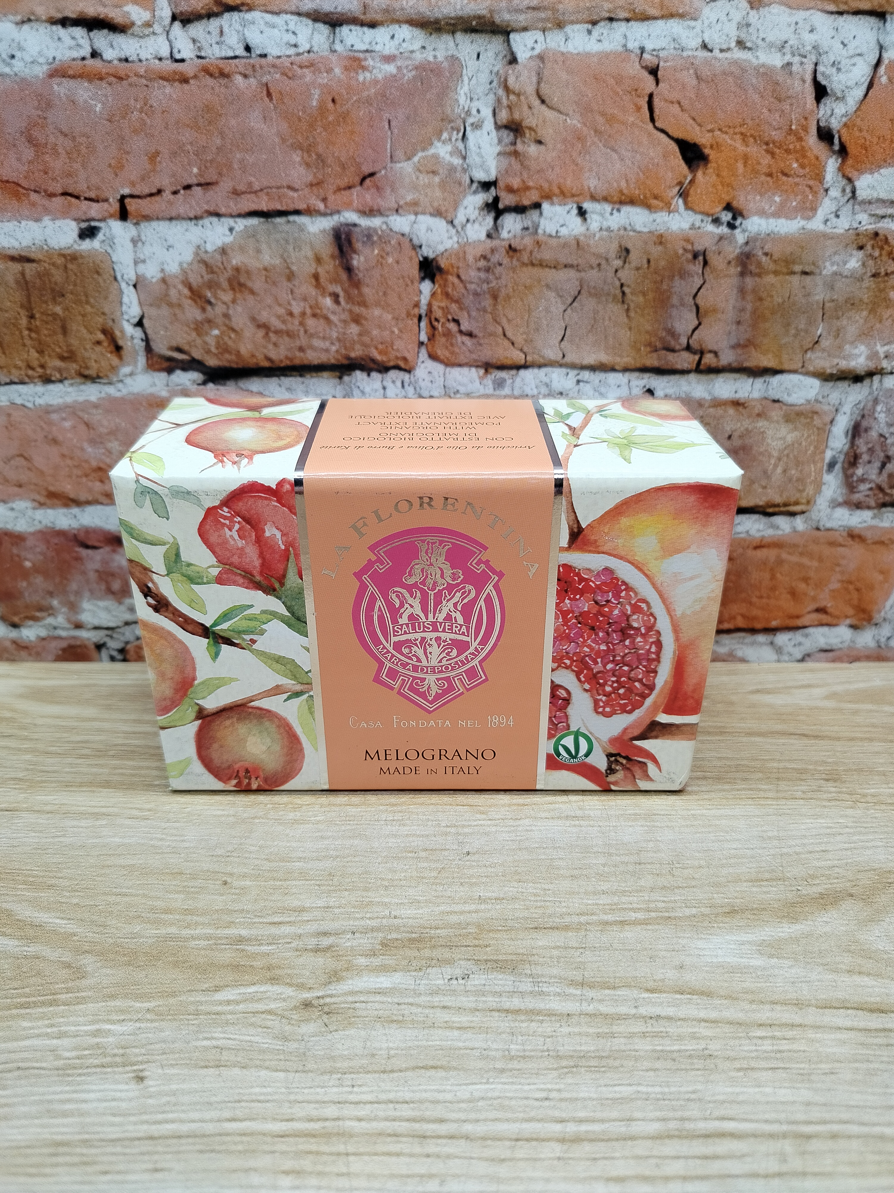 La Florentina Bath Soap Pomegranate Мыло для тела с маслом ши, оливковым маслом и экстрактом Граната 300 гр