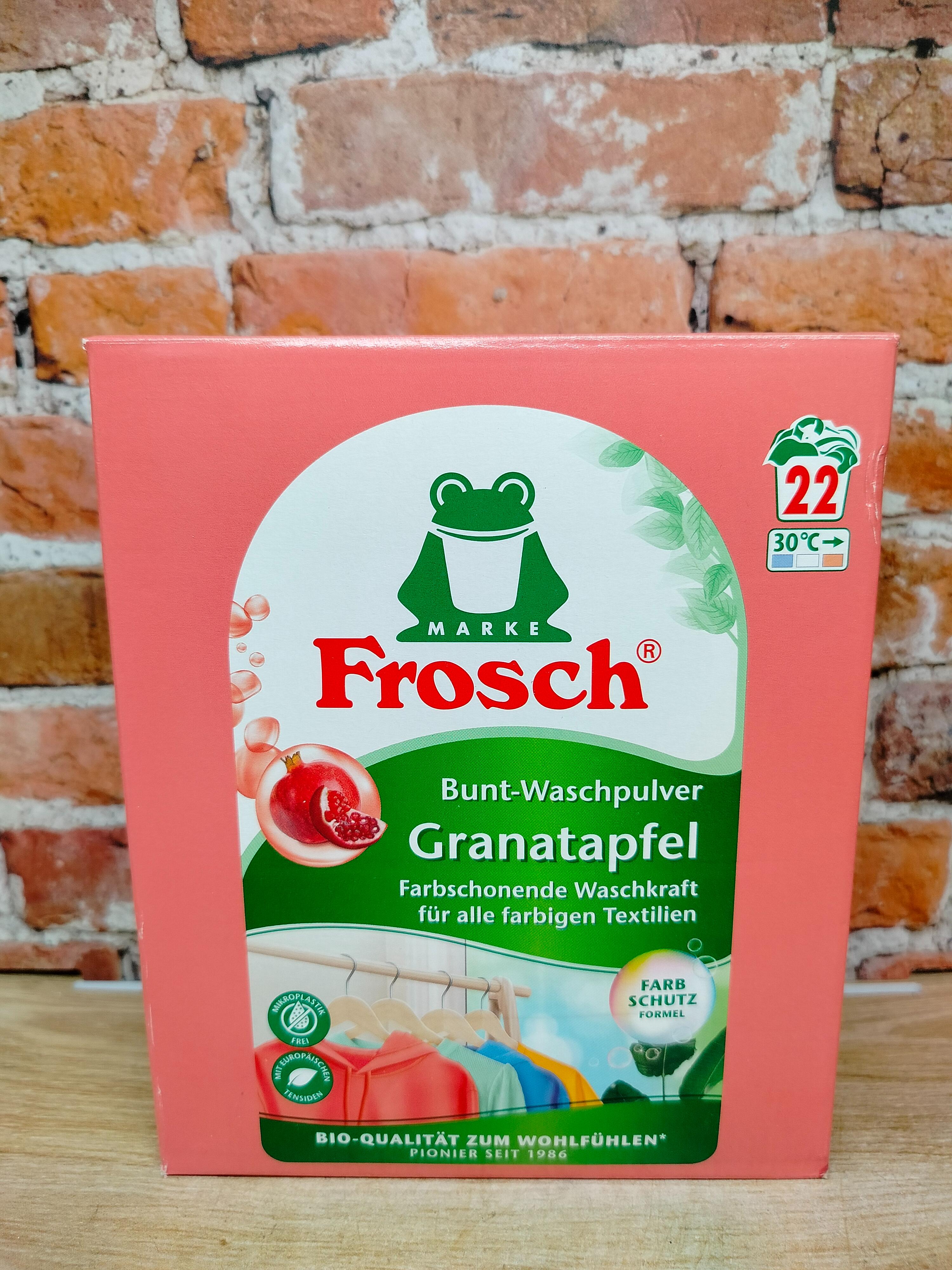 Frosch Концентрированный стиральный порошок для цветного Гранат 1,45 кг на 22 стирки