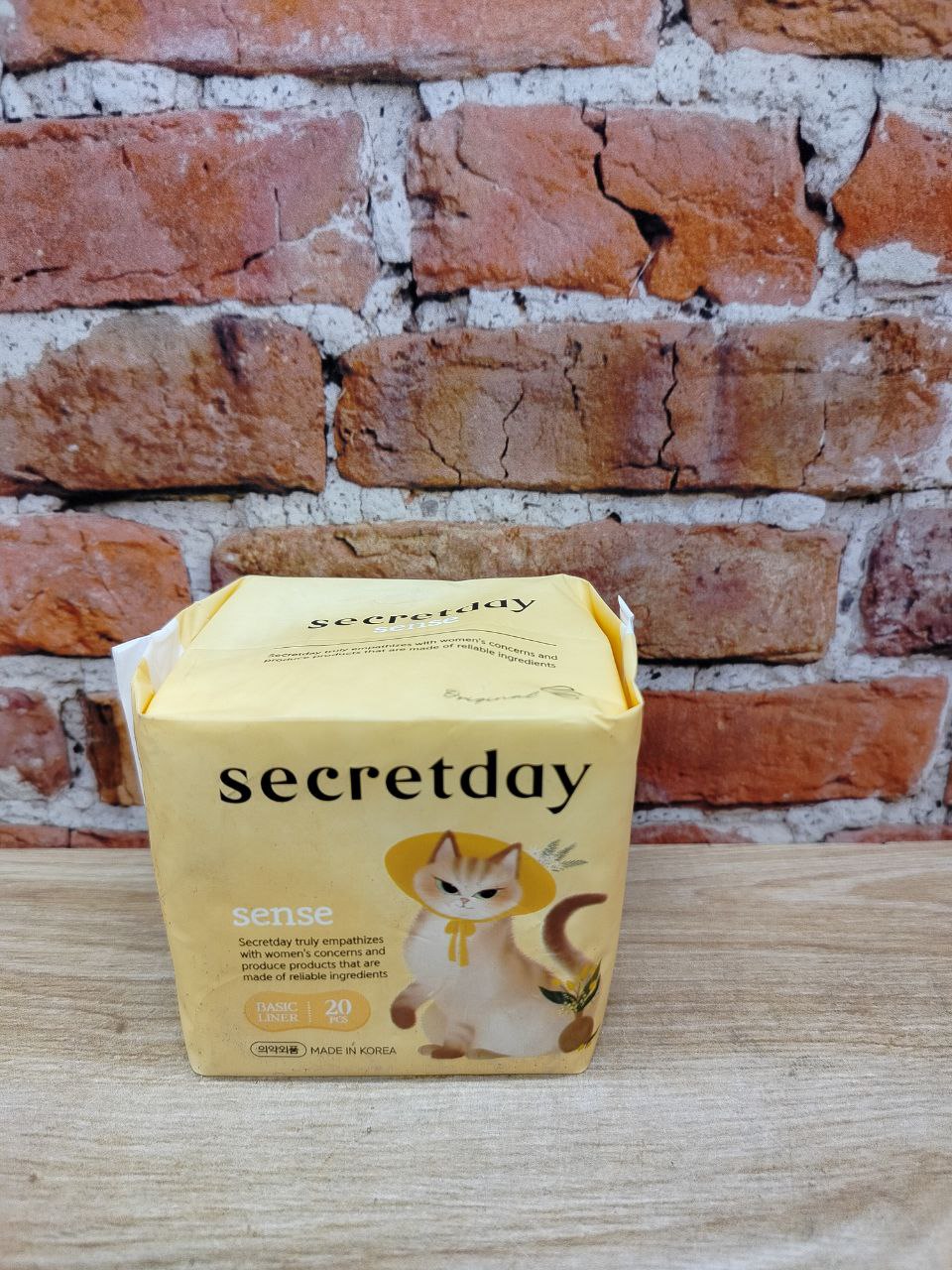 Secret Day Sence Ультратонкие дышащие органические прокладки 15 см 20 шт