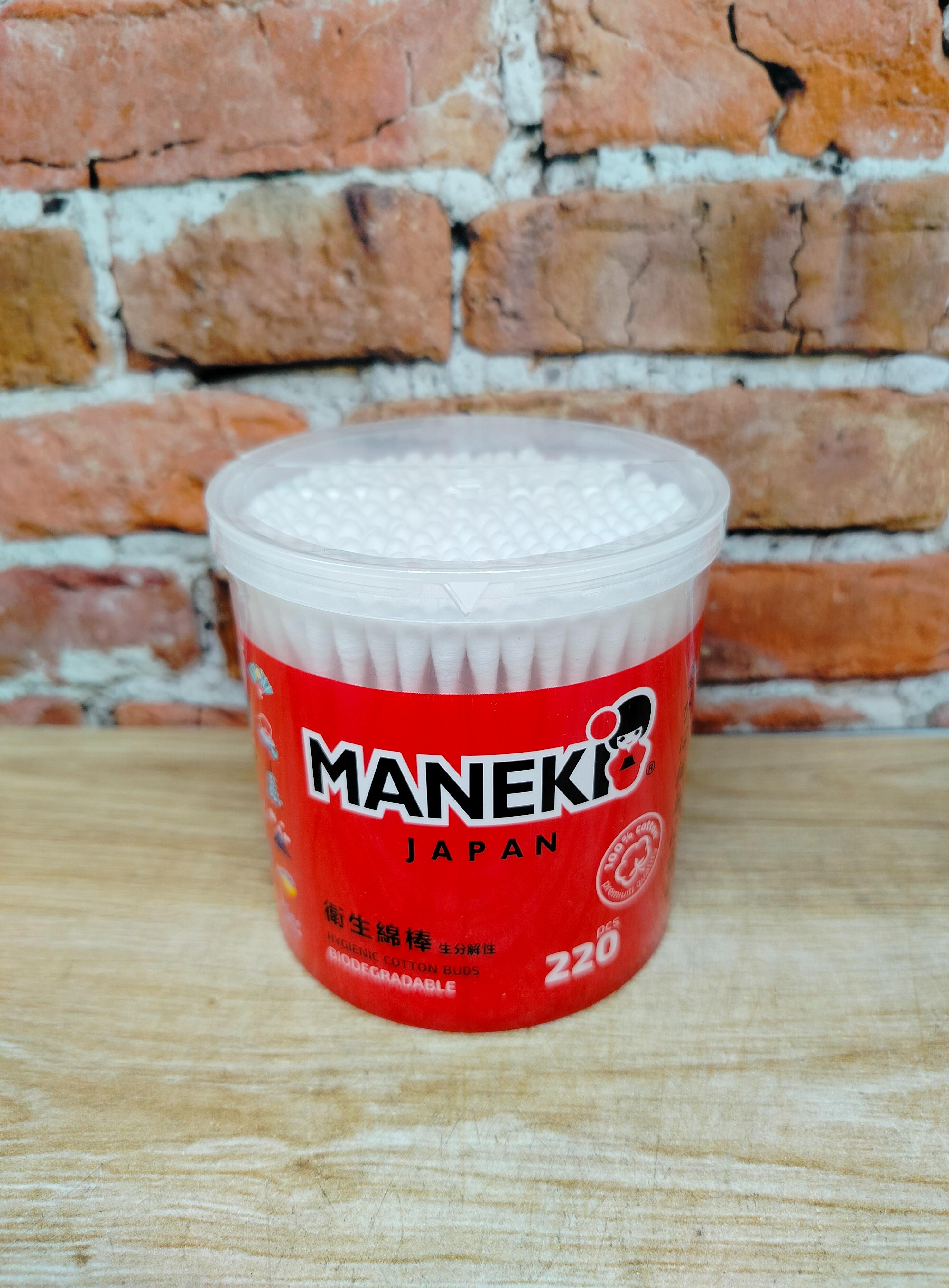 Maneki Red Ватные палочки гигиенические 220 шт в пластиковом стакане