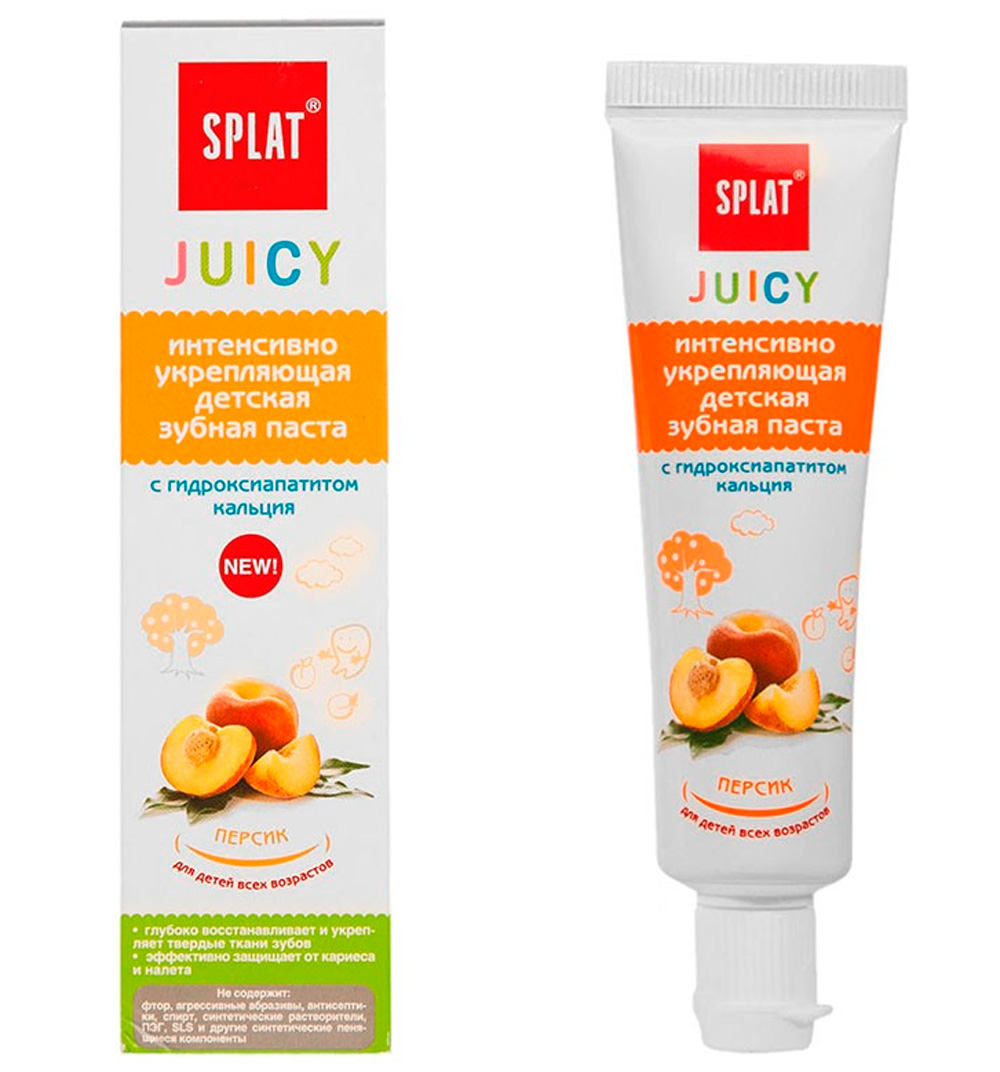 Детская паста. Splat juicy зубная паста персик 35мл. Зубная паста детская Splat 35мл juicy персик. Splat зубная паста juicy для детей 35мл. Детская зубная паста Сплат 0-3.