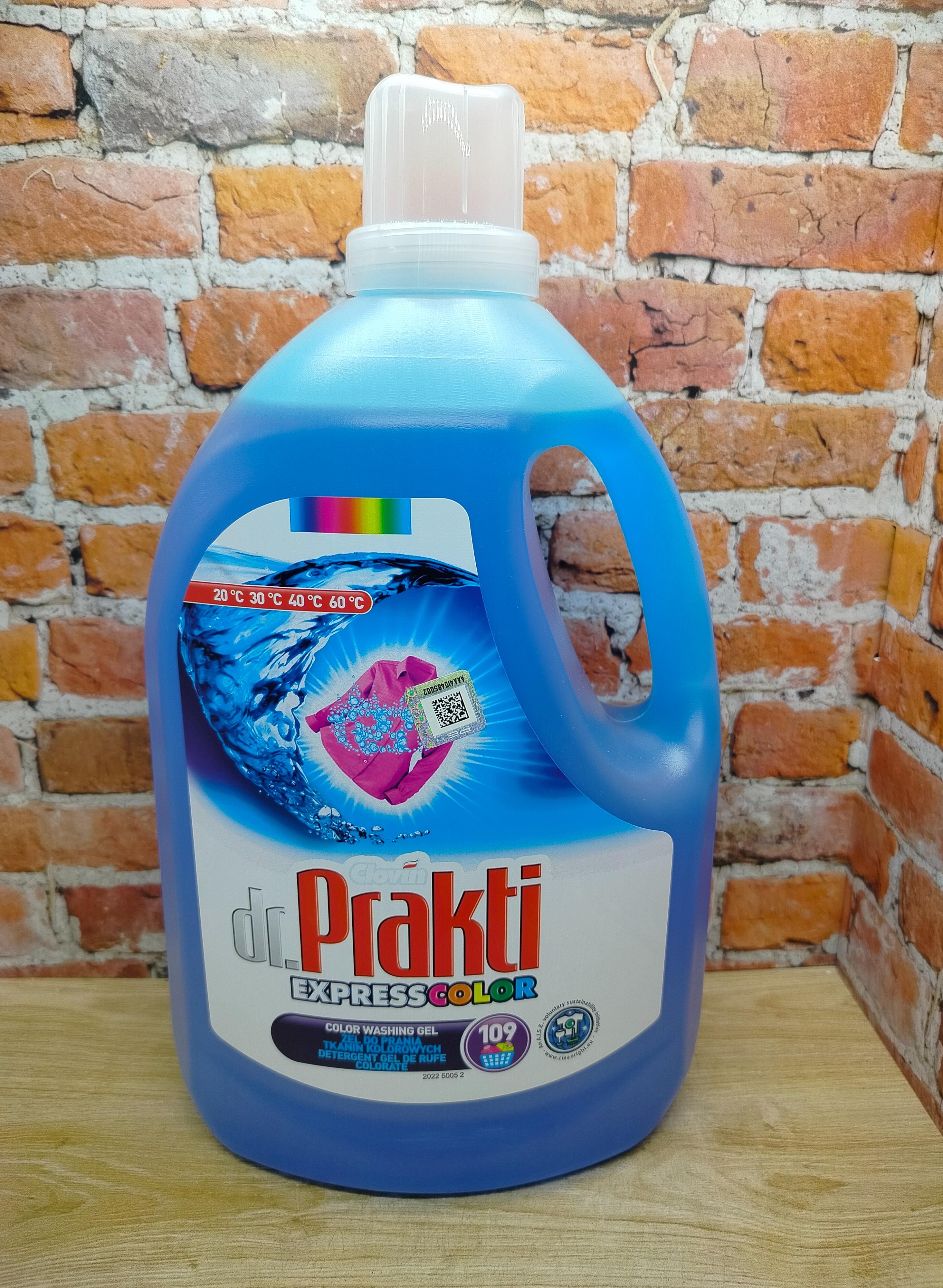 Clovin Dr. Prakti Express Color Гель для стирки цветного 3,27 л на 109 стирок
