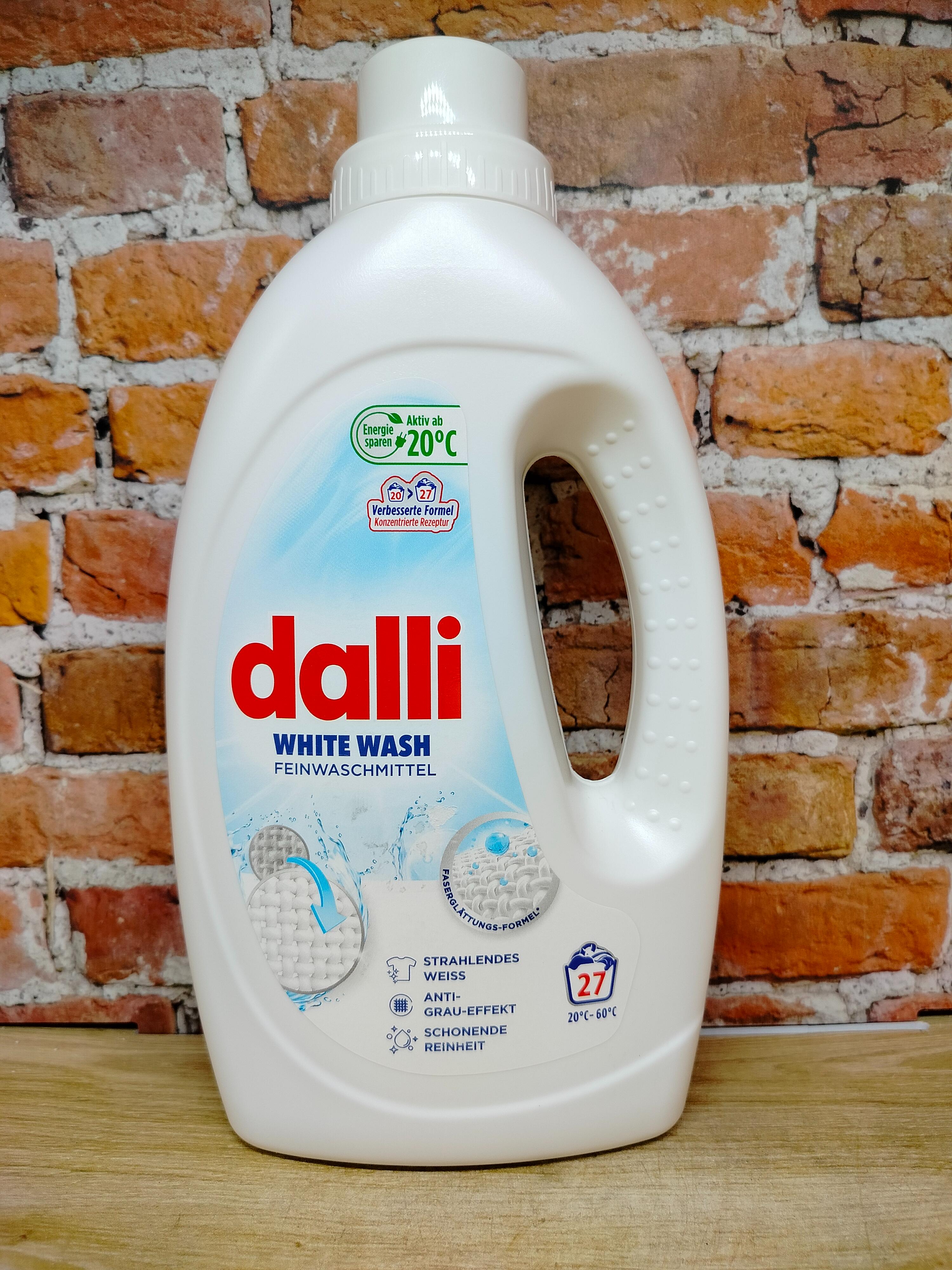 Dalli White Wash Универсальное концентрированное жидкое средство для стирки белого, светлого и тонкого белья 1,1 л на 20 стирок
