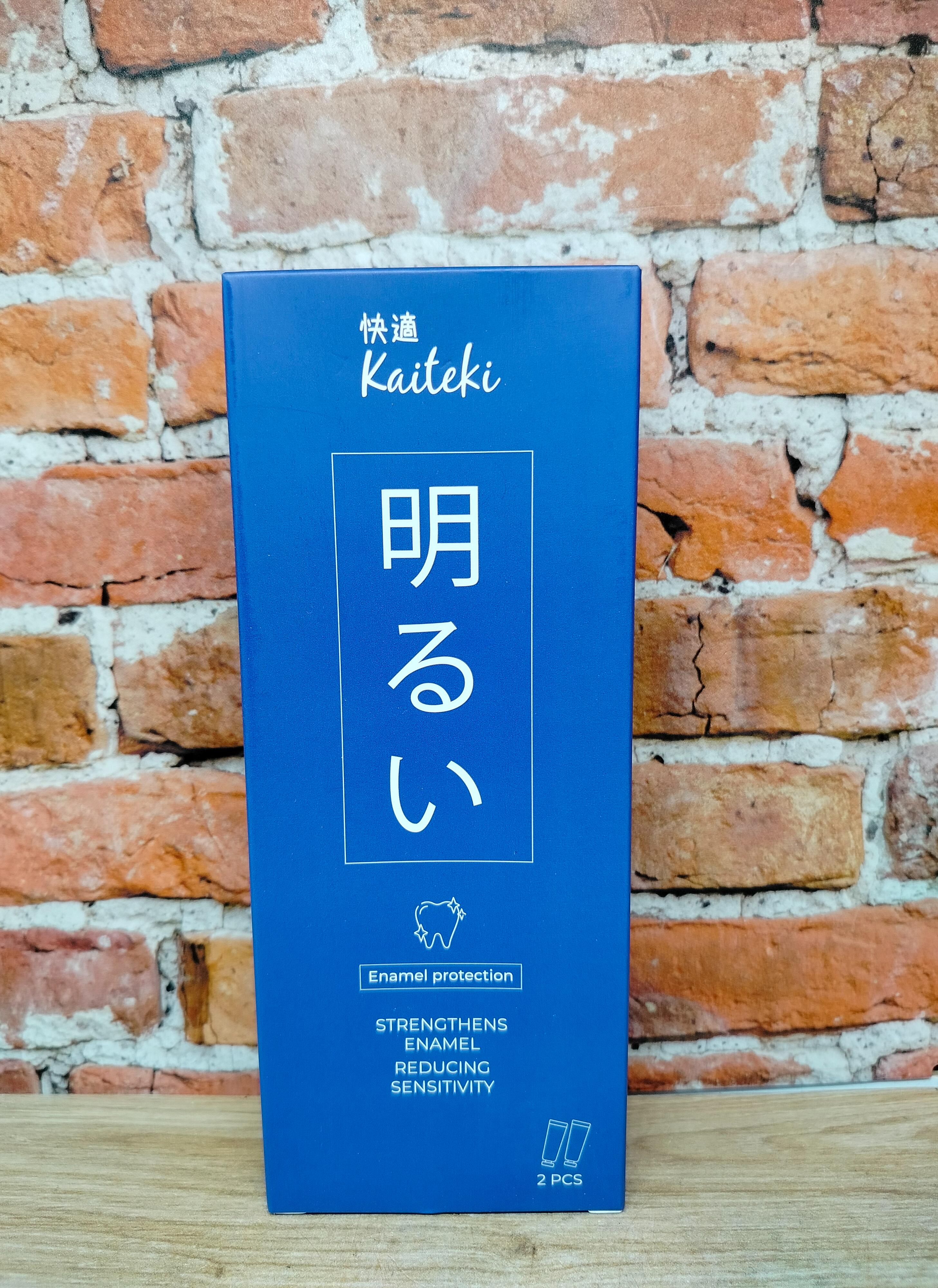 Kaiteki Зубная паста для укрепления зубов без фтора 120 гр 2 шт