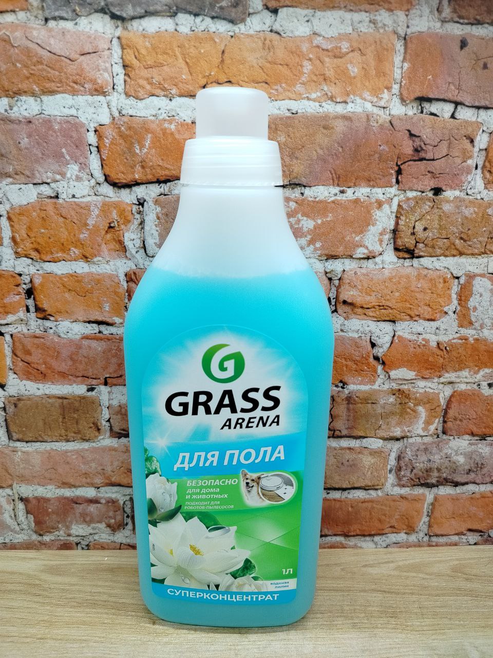 Grass Arena Для пола Водяная лилия Моющее средство концентрированное для пола, стен и других поверхностей 1000 мл на 30 применений