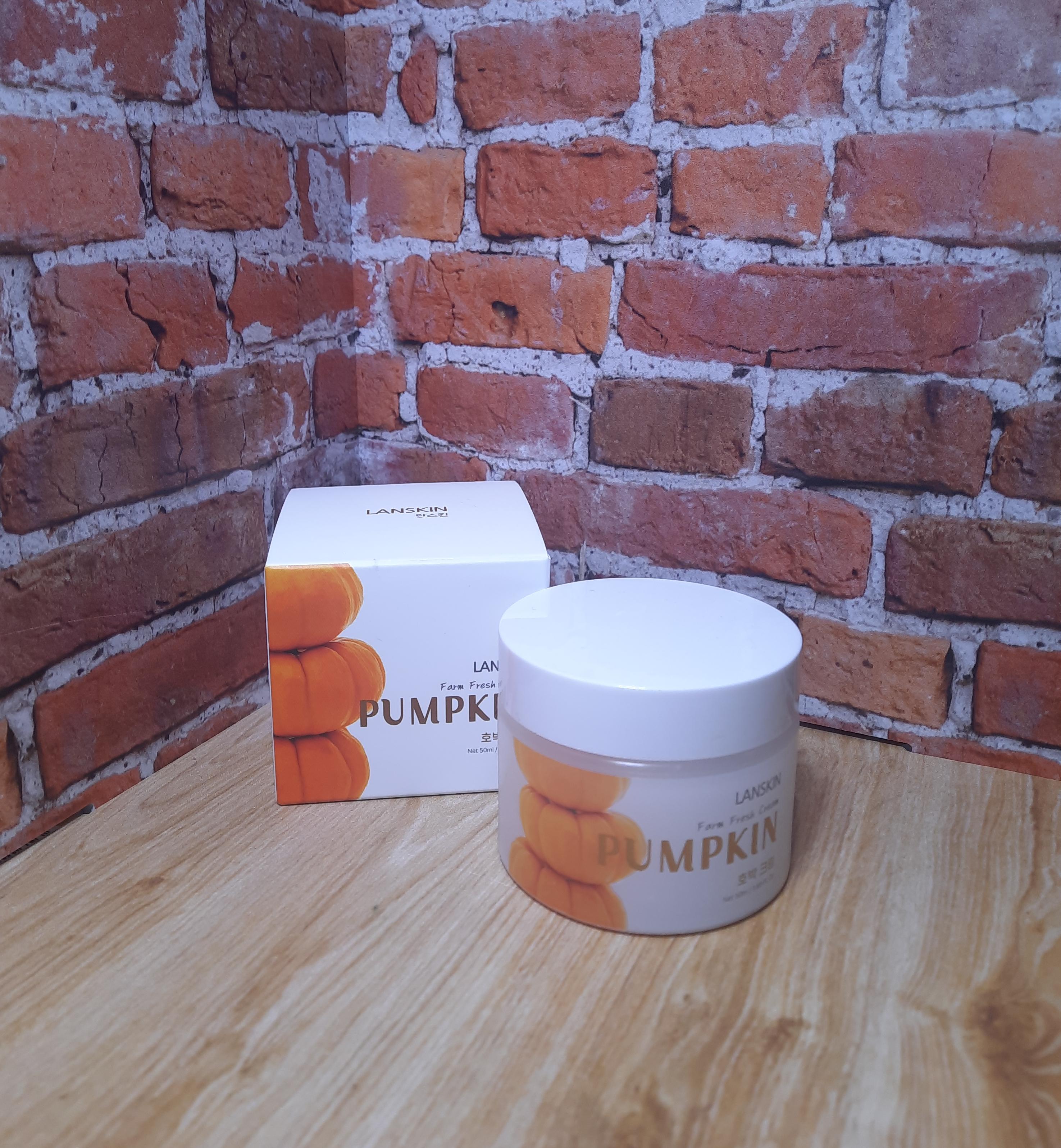 LanSkin Farm Fresh Pumpkin Cream Тонизирующий крем для лица с экстрактом тыквы 50 мл