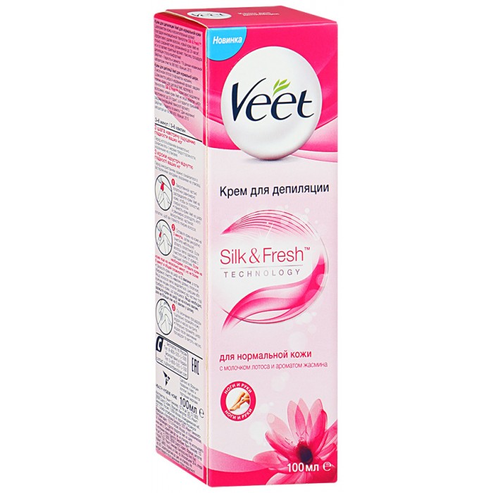 Veet Крем для депиляции для для нормальной кожи с молочком лотоса и ароматом жасмина 100 мл