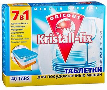 Kristall-Fix 7 in 1 Таблетки для посудомоечных машин 40 шт