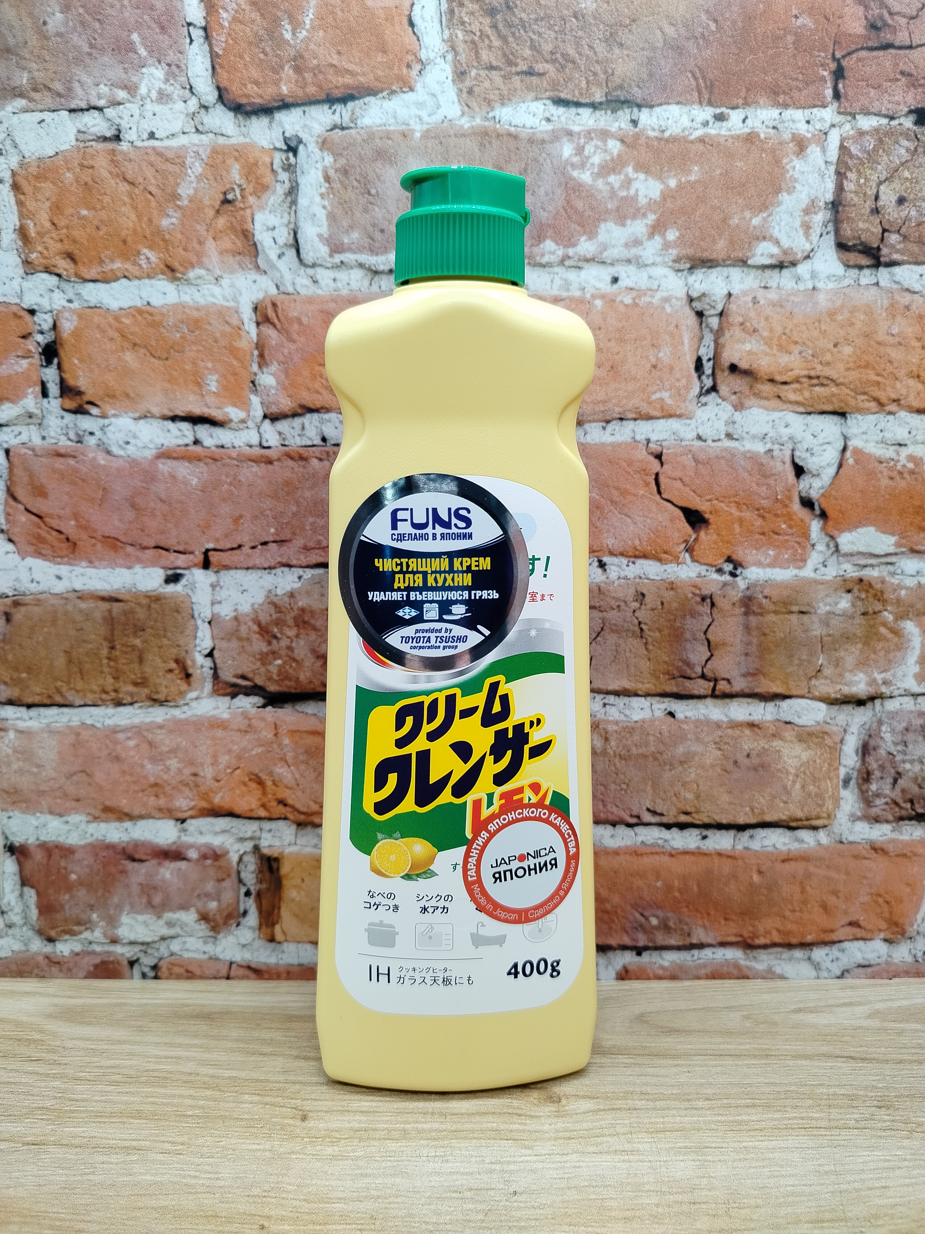 Daiichi Cream Cleans Чистящий крем для ванной комнаты и кухни с ароматом Лимона 400 гр