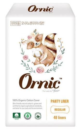 SsangYoung Ornic Fino Regular Ежедневные тонкие гигиенические прокладки без крылышек Мини 15,5 см 48 шт