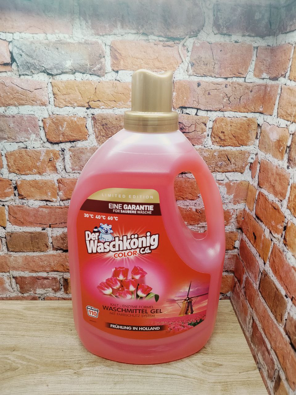 Der Waschkonig C.G. Waschmitel Gel Color Fruhling in Holland Гель для стирки цветных тканей Весна в Голландии 3,305 л на 110 стирок