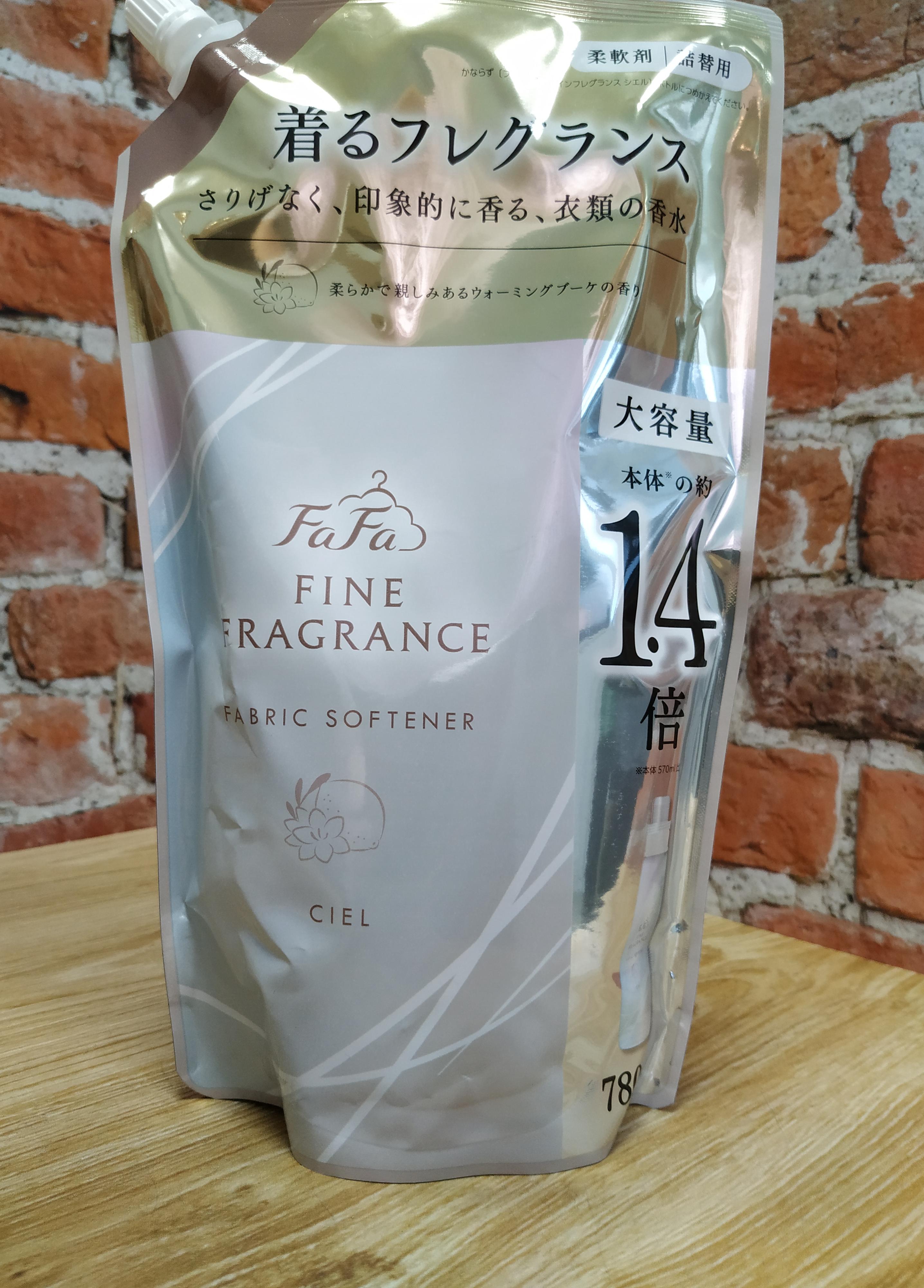 Nissan FaFa Fine Fragrance Ciel Кондиционер для белья с ароматом лимона, сирени и фрезии 780 мл в мягкой упаковке