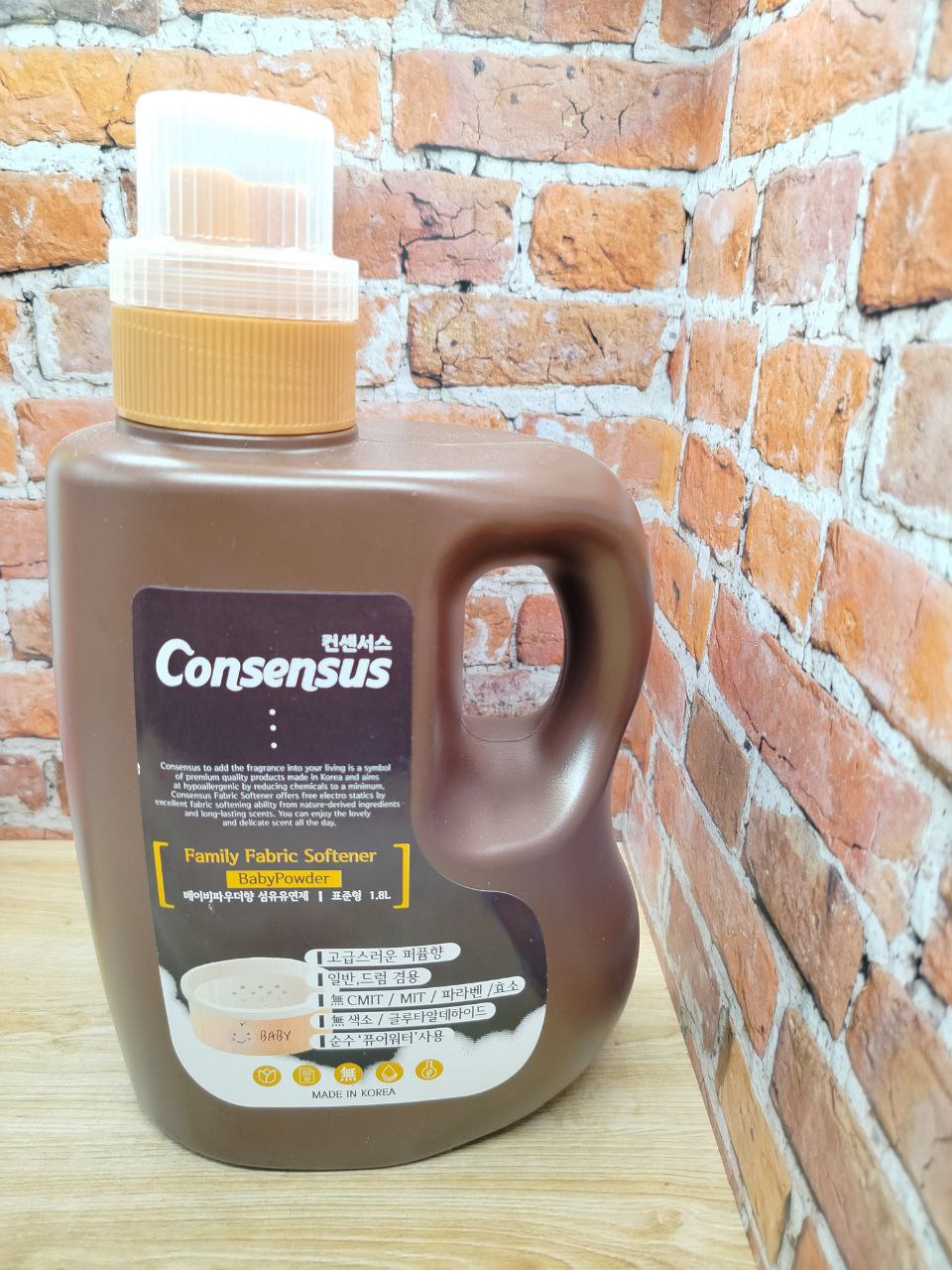 Consensus Fabric Softener Кондиционер для белья аромат детской присыпки, 1,8 л