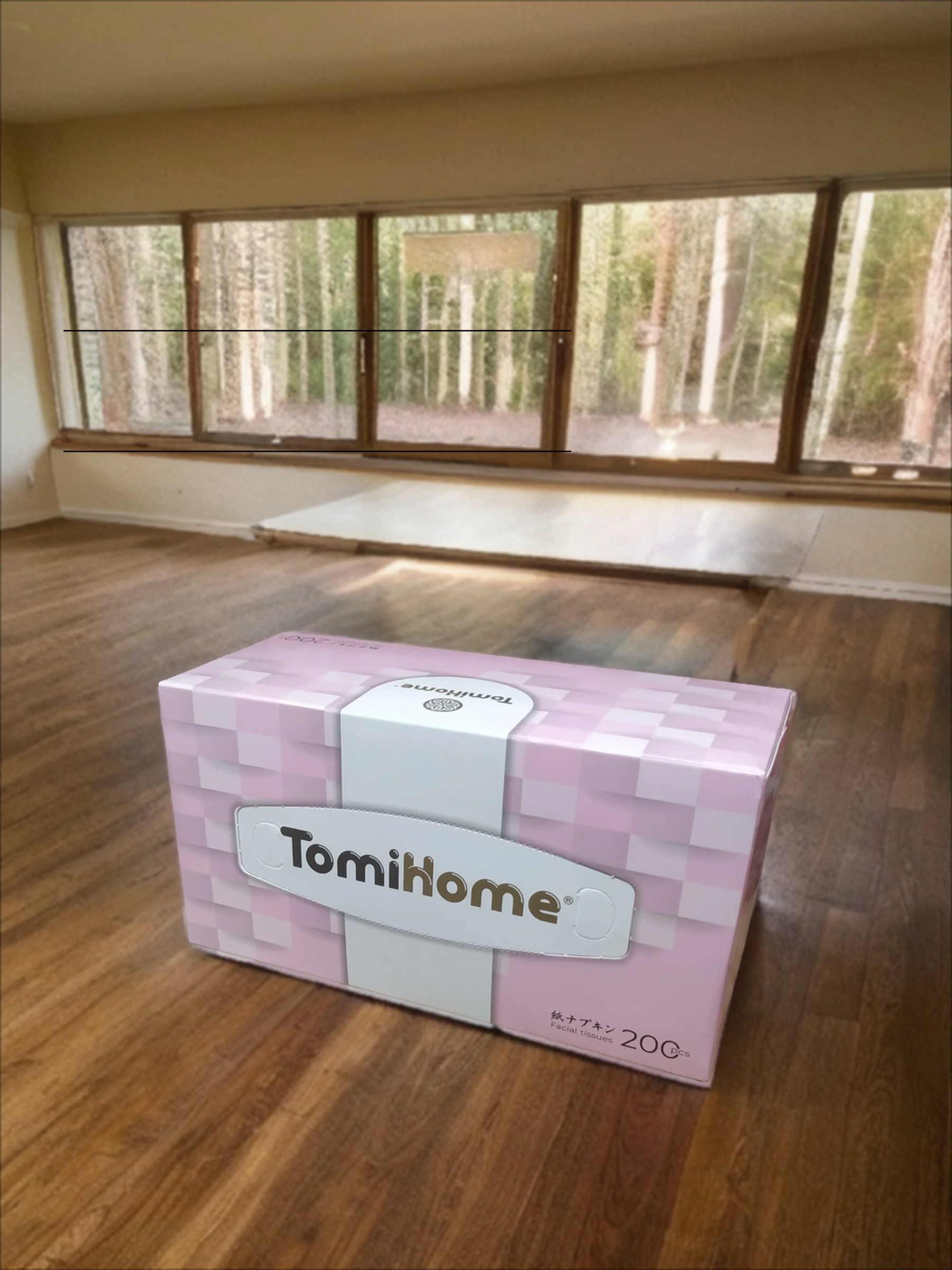 TomiHome Geometry Салфетки-выдергушки бумажные двухслойные 18*18 см 200 шт 3 коробки