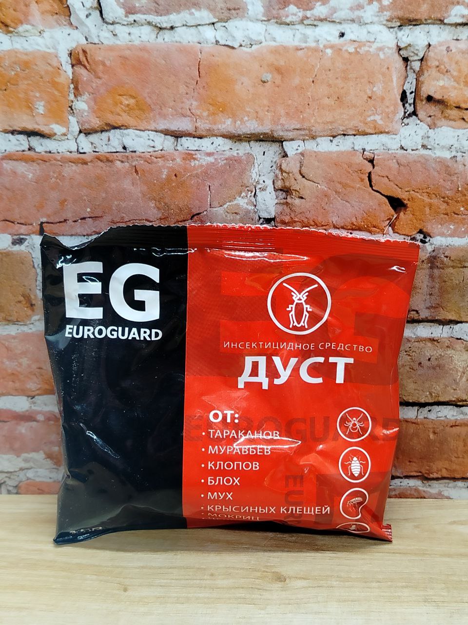 Eurogard ДУСТ от тараканов, муравьёв, клопов и блох 100 гр в пакете