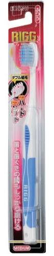 Ebisu RIGG Зубная щетка 4-х рядная с компактной головкой с косым срезом щетинок Средней жесткости