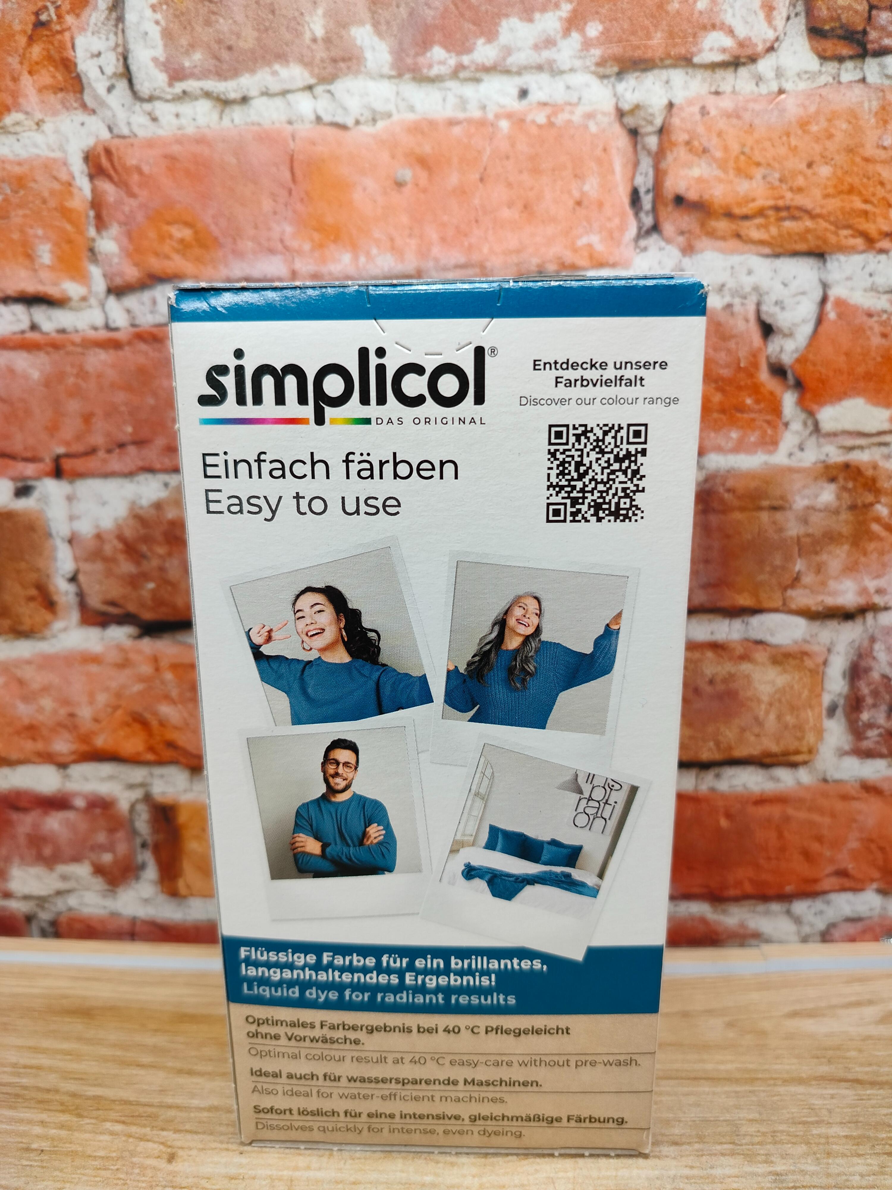Simplicol Intensiv Краска текстильная для одежды и тканей Опалового цвета 150 мл + 400 гр