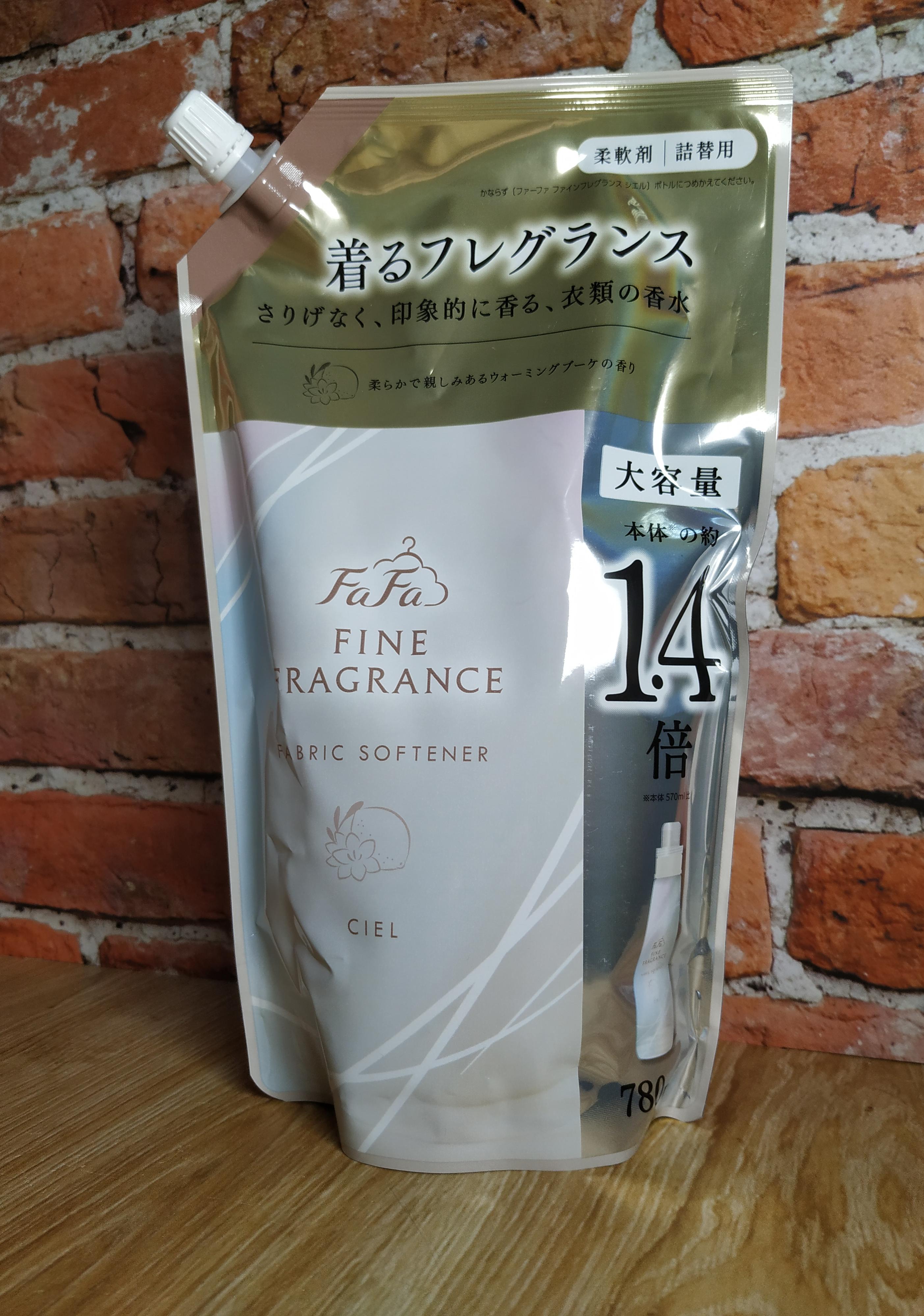 Nissan FaFa Fine Fragrance Ciel Кондиционер для белья с ароматом лимона, сирени и фрезии 780 мл в мягкой упаковке