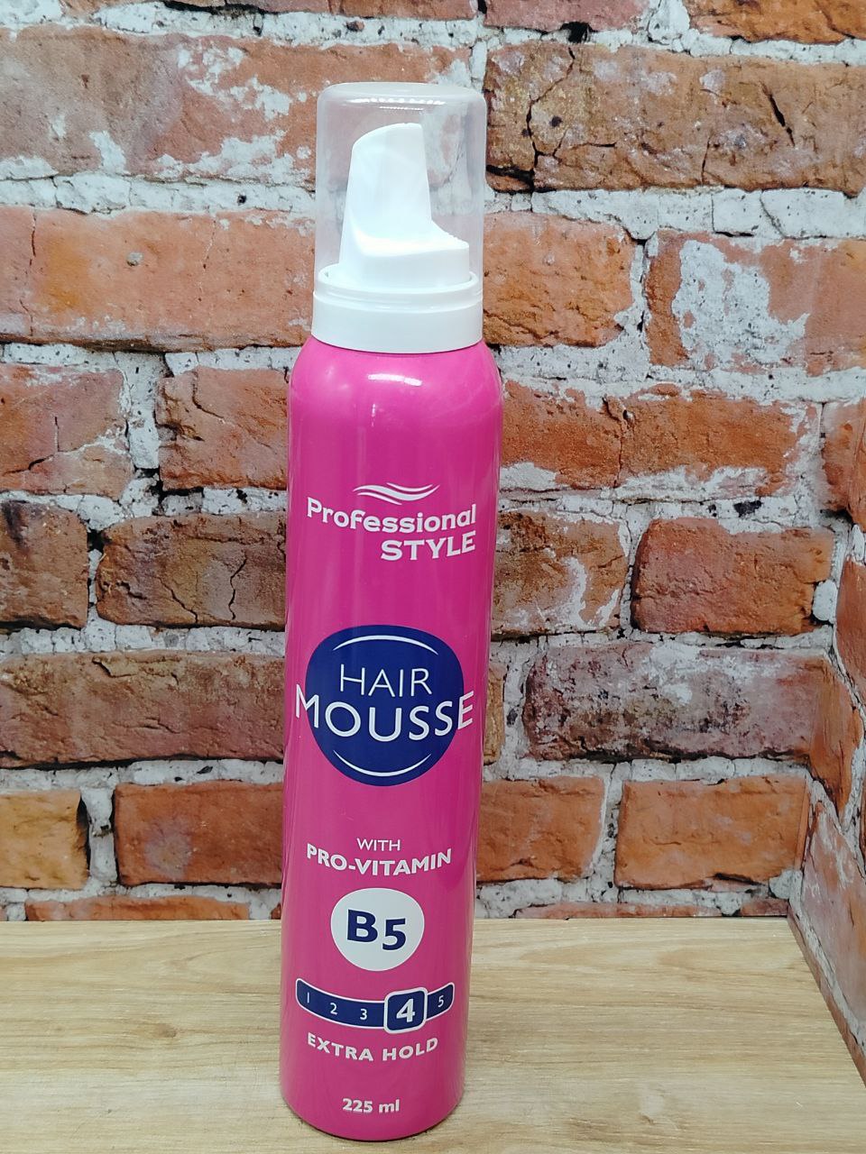 Professional Style Hair Mousse Pro-Vitamin B5 4 Extra Hold Мусс для волос с протеинами шелка Экстра фиксация 225 мл