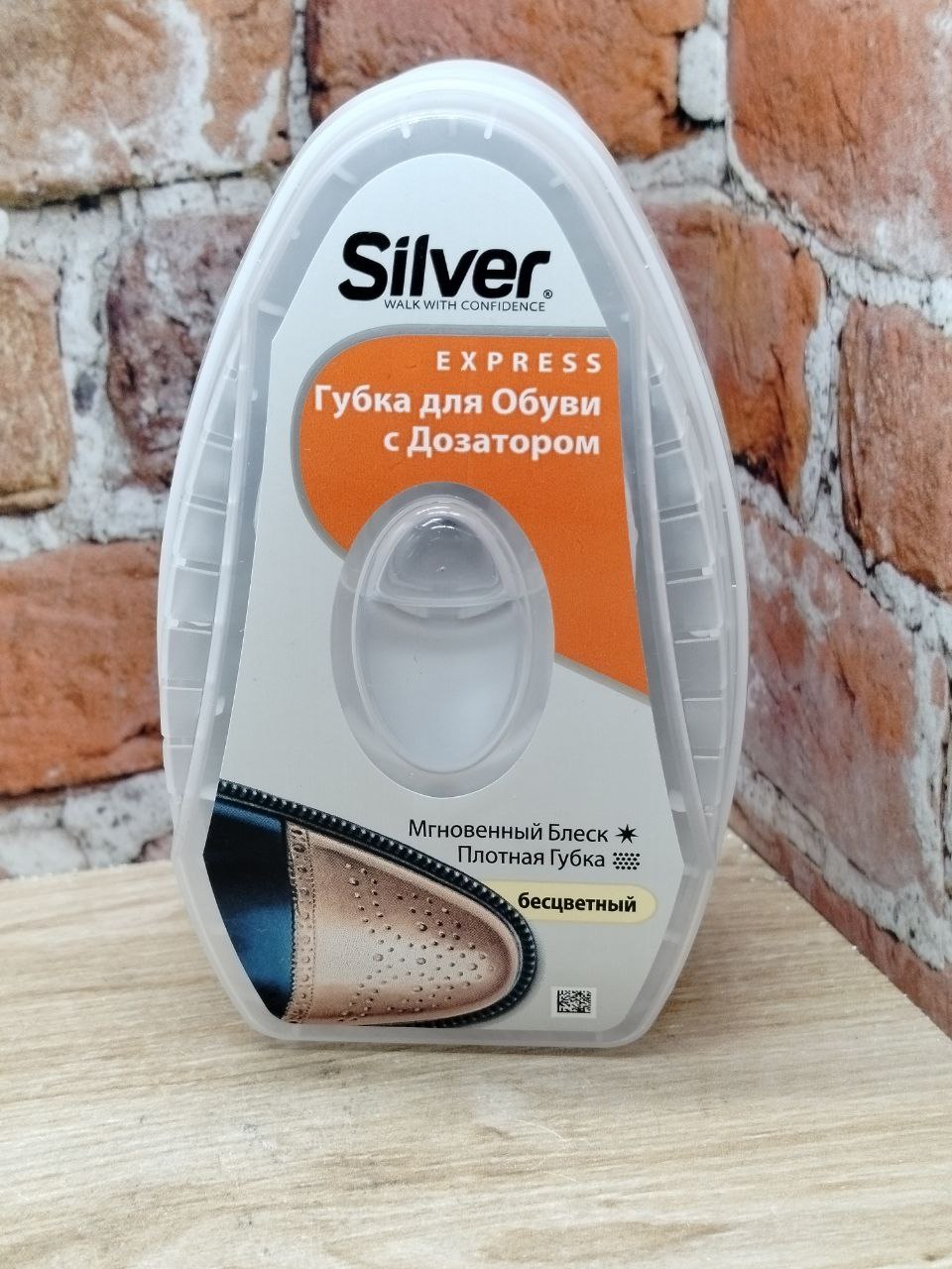 Silver Express Губка-блеск с дозатором силикона 6 мл Бесцветный