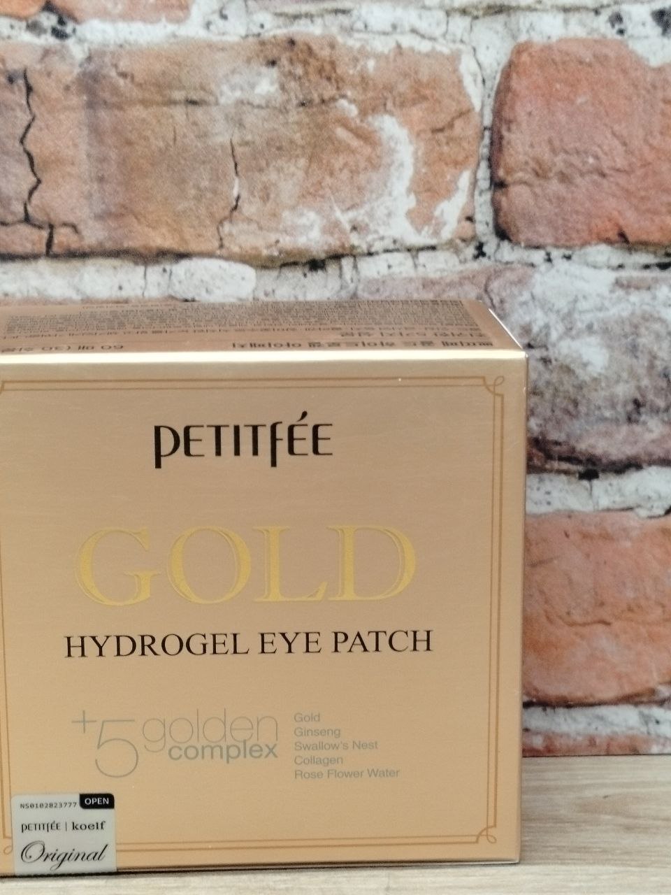 Petitfee Hydrogel Eye Patch Gold Гидрогелевые патчи с 24-каратным коллоидным золотом 60 шт 84 гр