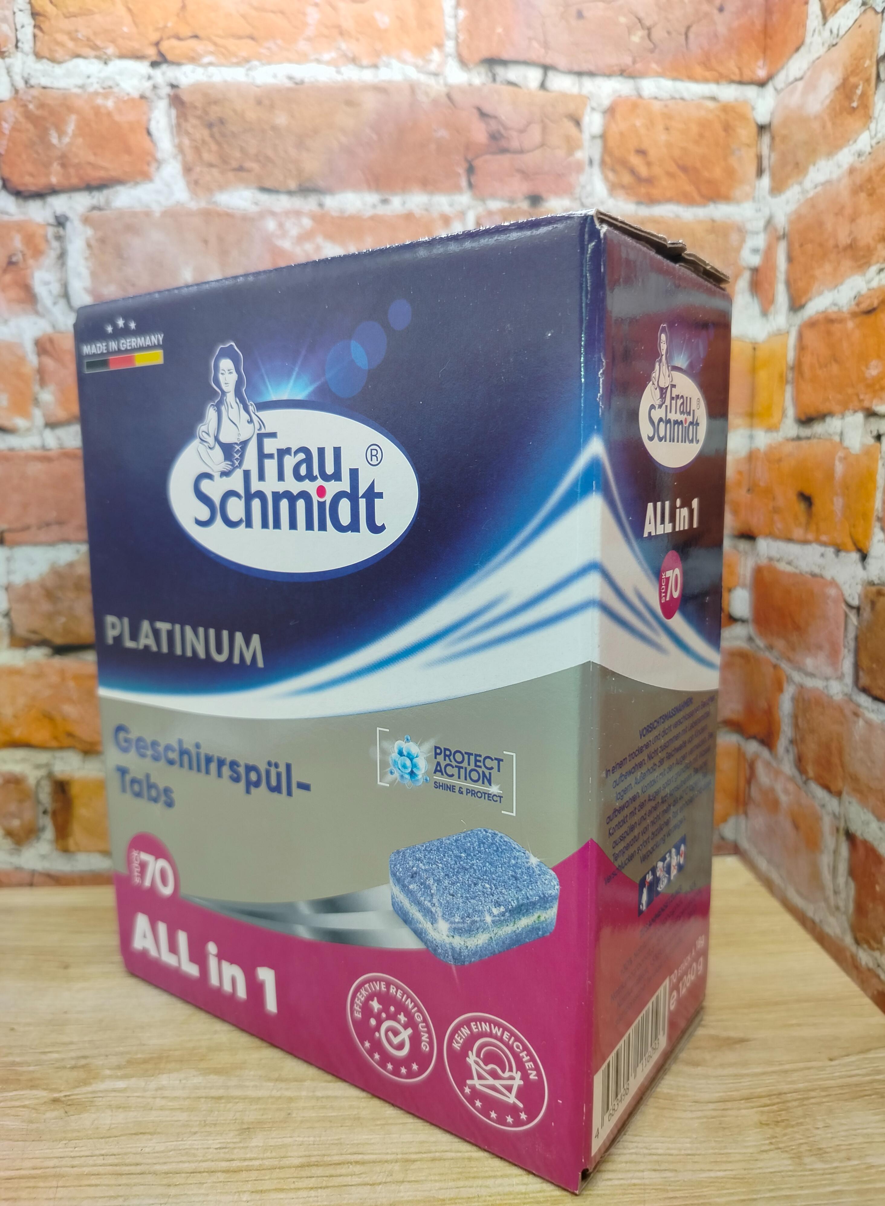 Frau Schmidt Platinum Таблетки для посудомоечных машин 70 шт 1260 гр