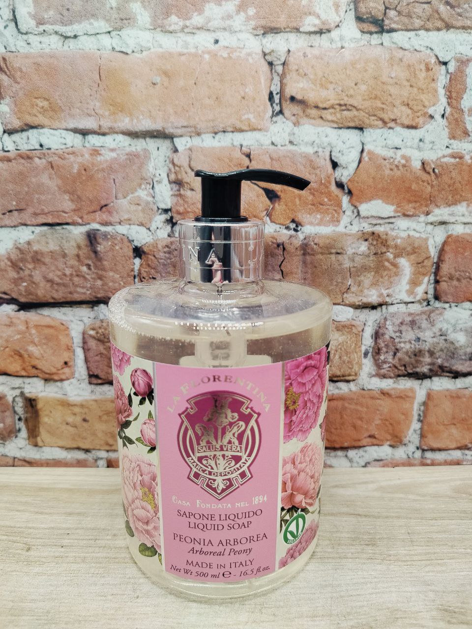 La Florentina Liquid Soap Arboreal Peony Жидкое мыло с оливковым маслом и экстрактом Изысканного пиона 500 мл