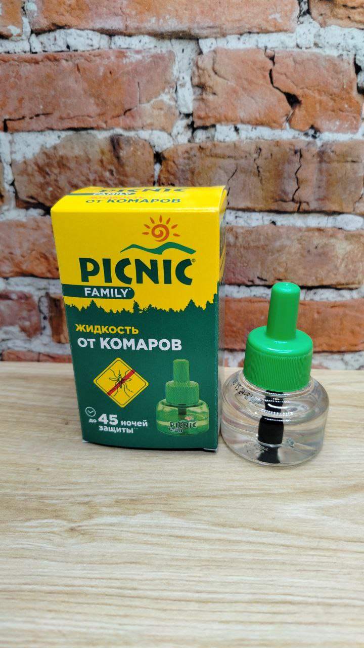 Picnic Family Жидкость от комаров для электрофумигатора 45 ночей