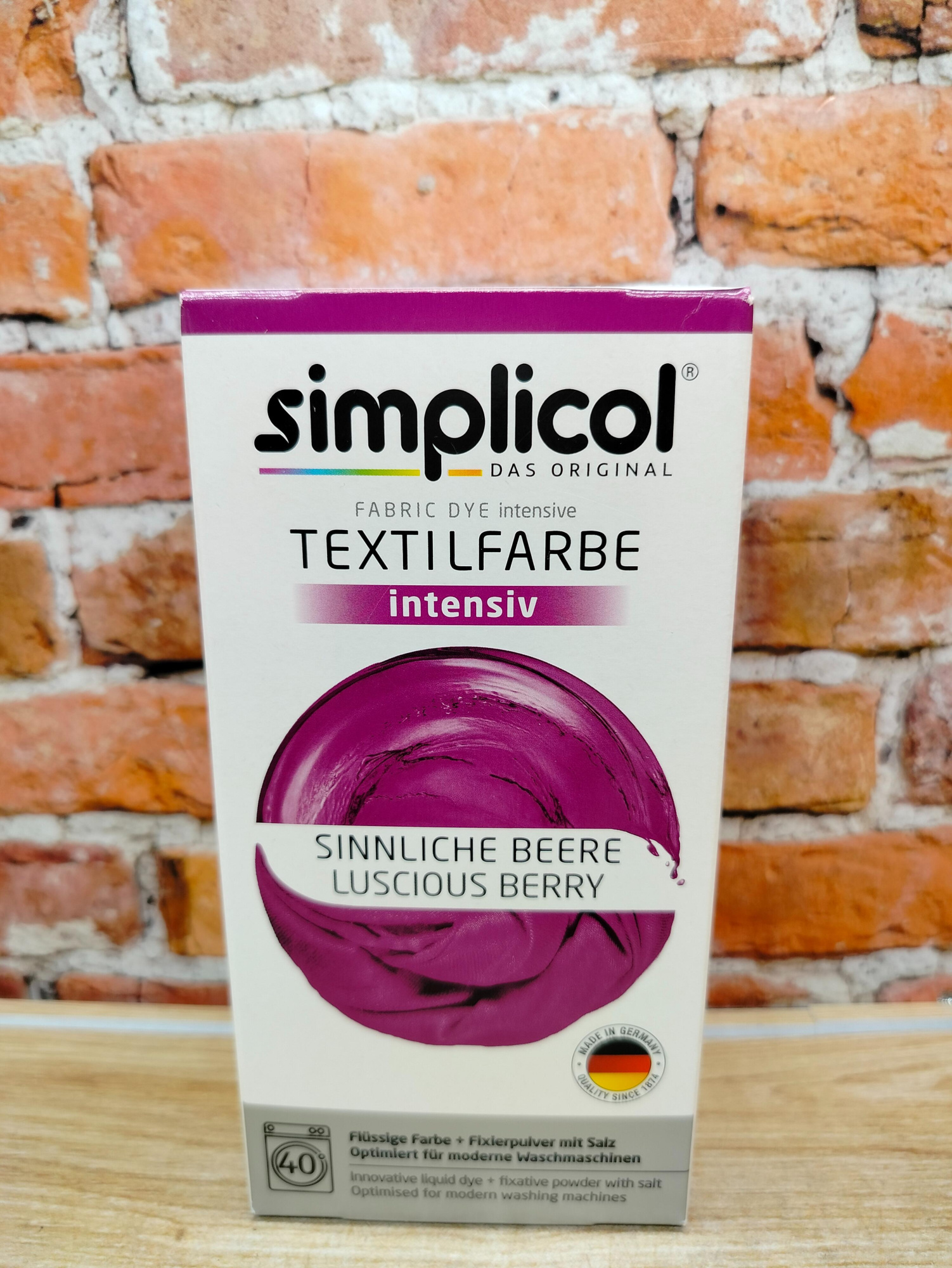 Simplicol Intensiv Краска текстильная для одежды и тканей Сиреневого цвета 150 мл + 400 гр