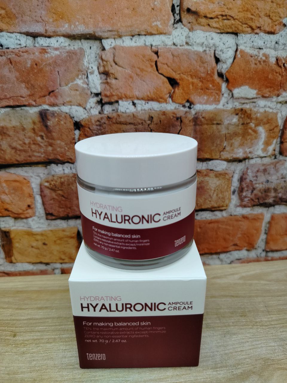 Tenzero Ampoule Cream Hydrating Hyaluronic 2x Ампульный крем для лица, шеи и декольте с гиалуроновой кислотой 70 гр
