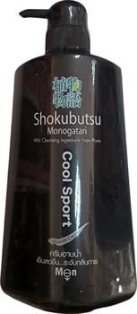 Lion Shokubutsu Cool Sport Крем-гель для душа освежающий 500 мл