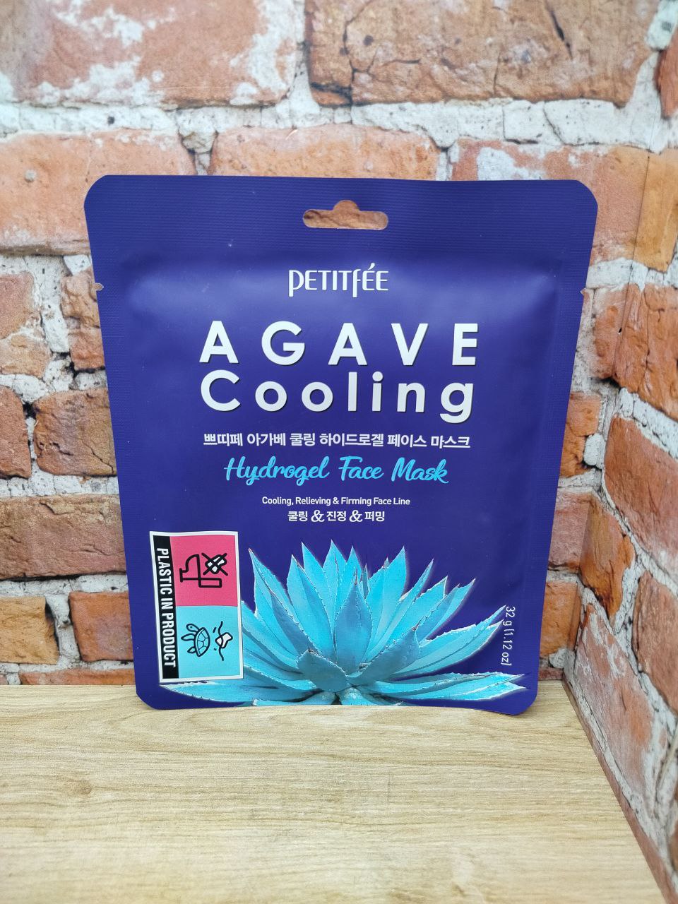 Petitfee Hydrogel Face Mask Agave Cooling Гидрогелевая маска для лица с экстрактом Агавы 32 гр
