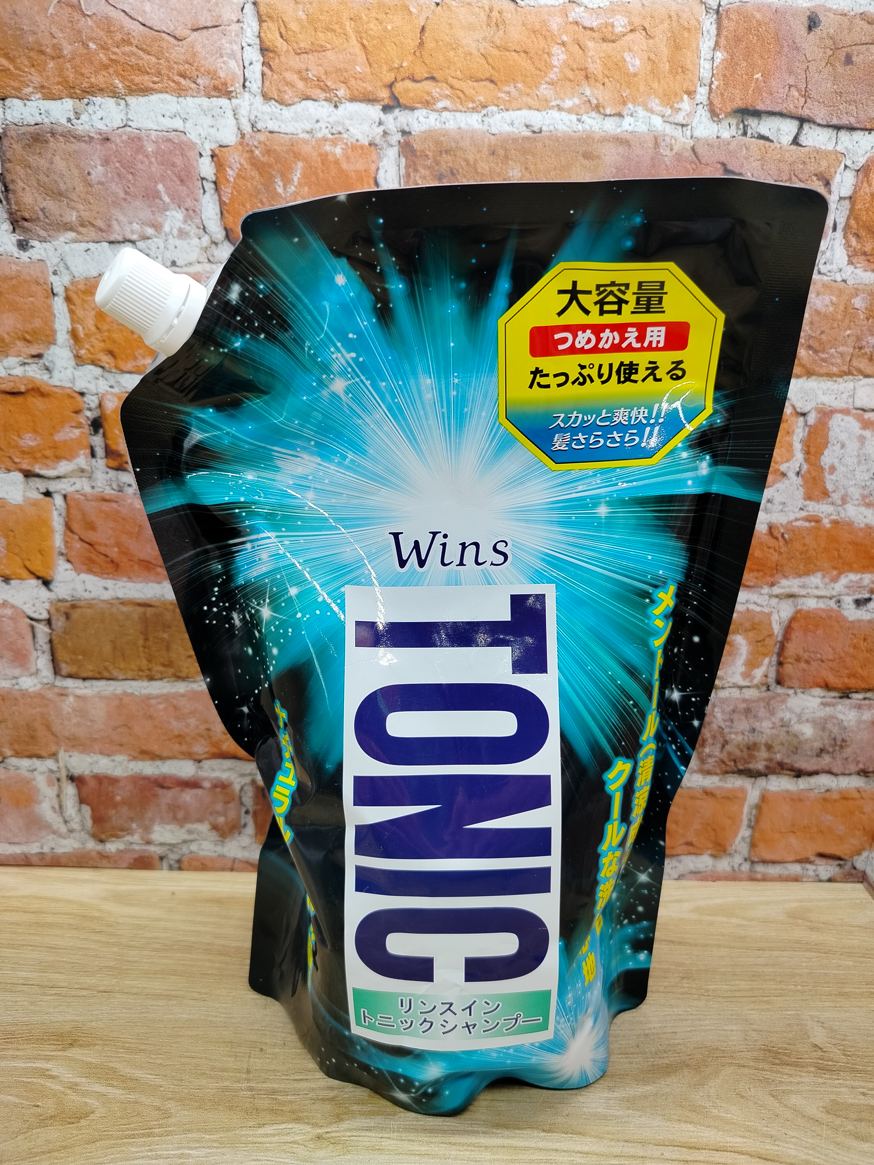Nihon Wins Tonic Охлаждающий шампунь с кондиционером-тоником 900 гр в мягкой упаковке