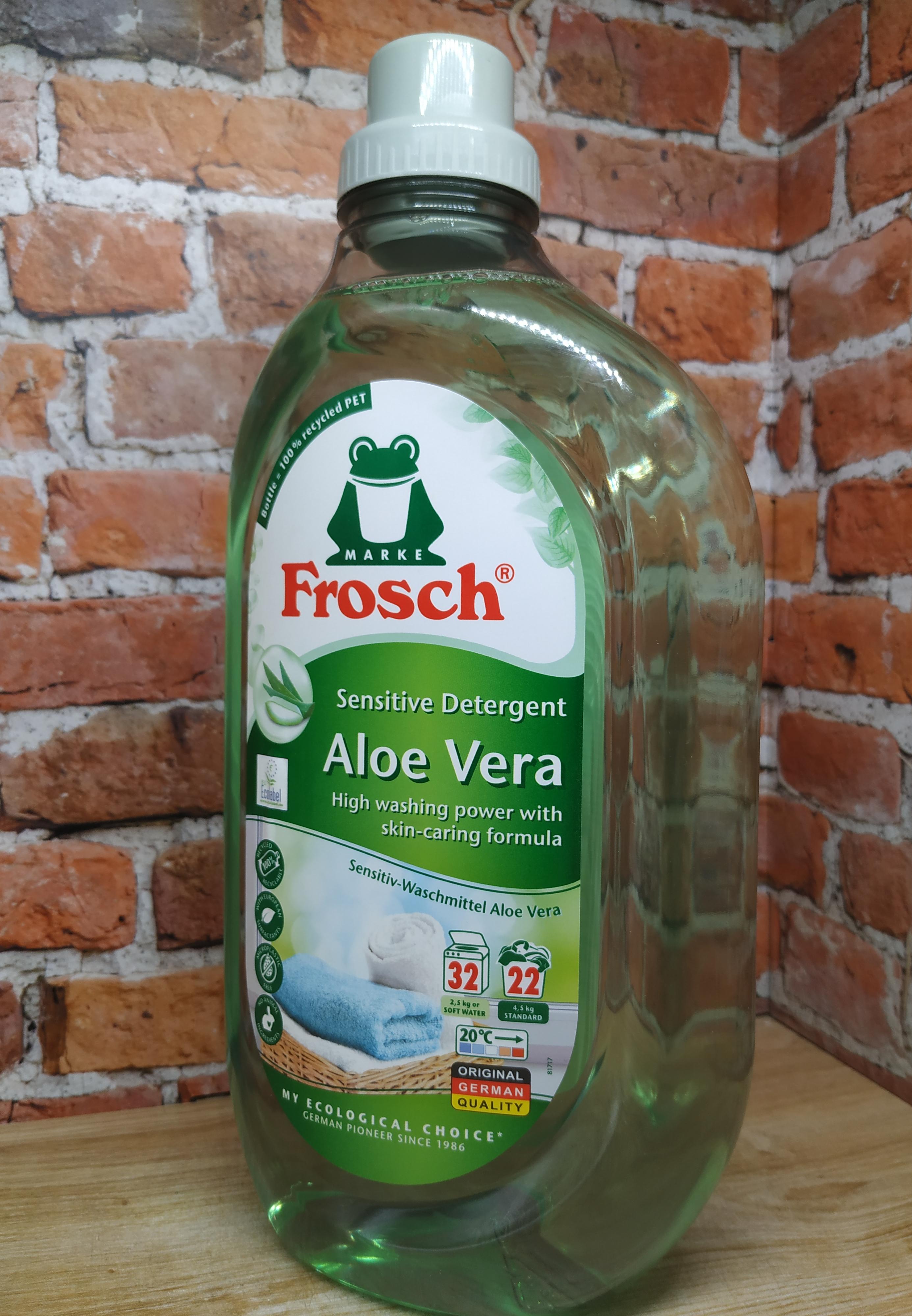 Frosch Sensitiv Aloe Vera Универсальное жидкое средство для стирки Алоэ Вера 1,5 л бутылка