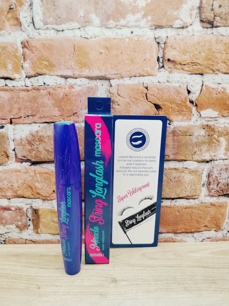 Giinsu Mascara Miracle String Longlash Super Waterproof Тушь для ресниц водостойкая Удлиняющая 13 гр