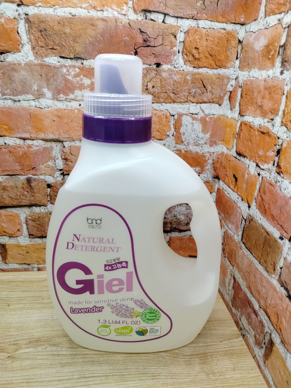 B&D GIEL Super Power Natural Detergent Lavender Эко гель для стирки концентрированный для чувствительной кожи с ароматом лаванды 1,3 л на 52 стирки