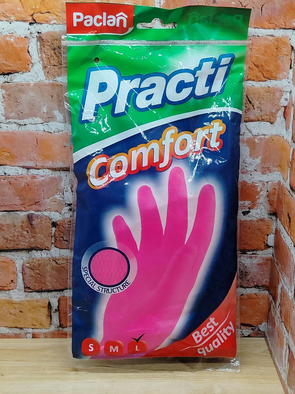 Paclan Practi Comfort Перчатки резиновые размер L