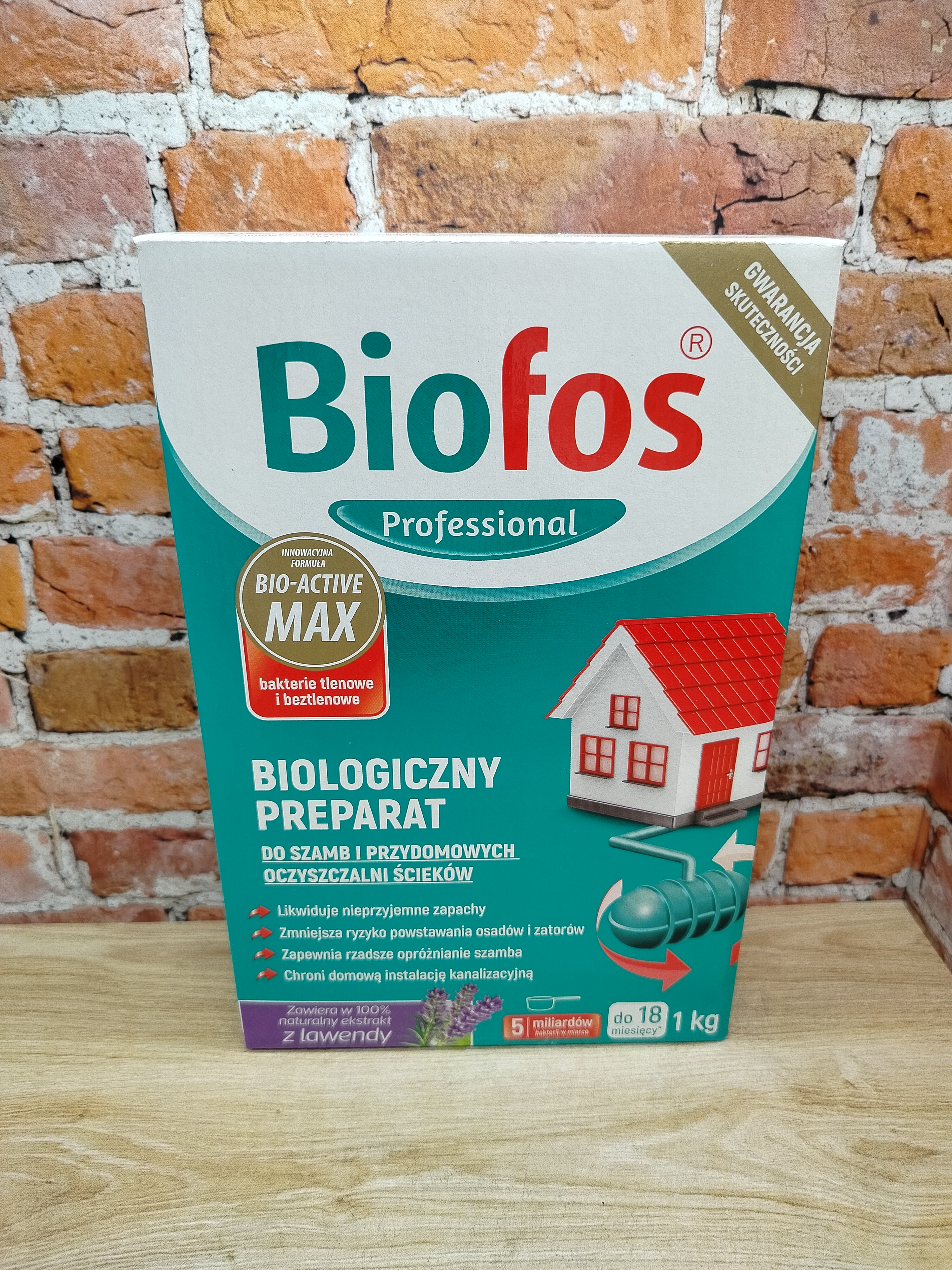 Biofos Professional Биологиеческий препарат для септиков, дачных туалетов и придомовых очистных станций 1 кг в коробке