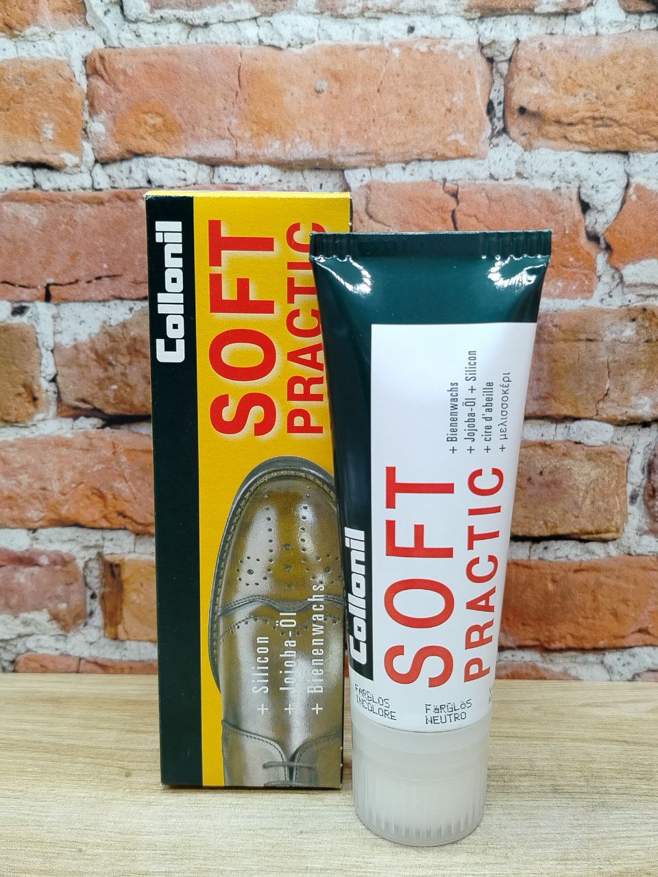 Collonil Soft Practic Крем для ухода за обувью из деликатной кожи 050 Бесцветный 75 мл