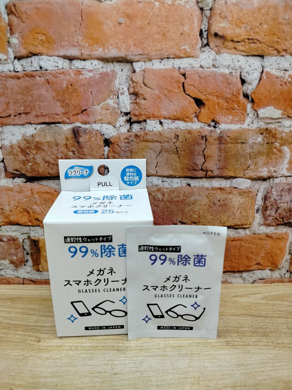 Showa Siko Megane Влажные салфетки для очищения очков 11*15 см 25 шт