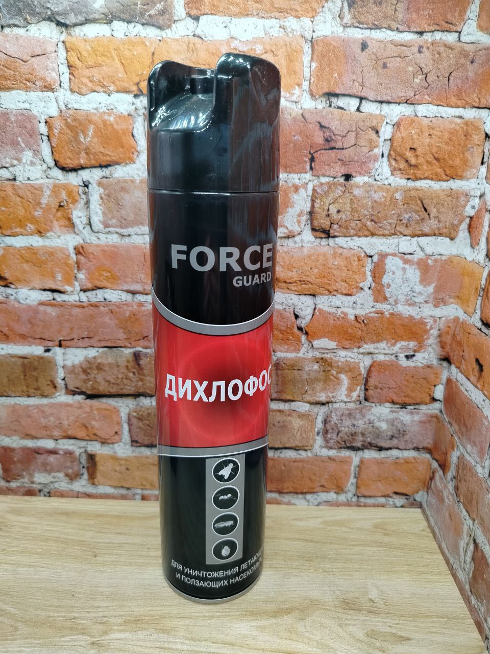 Force Guard Дихлофос №1 Средство инсектицидное для уничтожения летающих и ползающих насекомых 600 мл