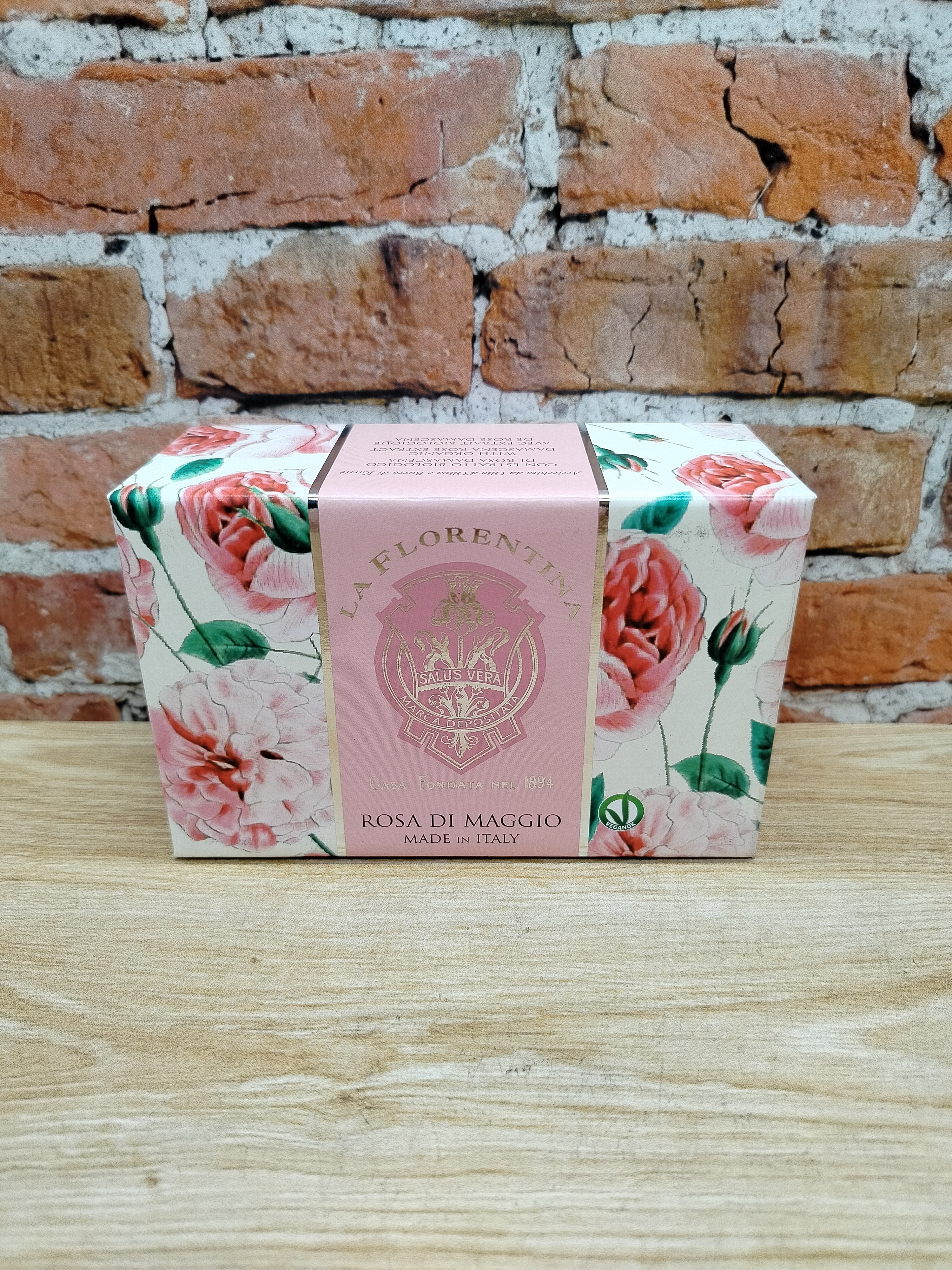 La Florentina Bath Soap Rose of May Мыло для тела с маслом ши, оливковым маслом и экстрактом Майской розы 300 гр