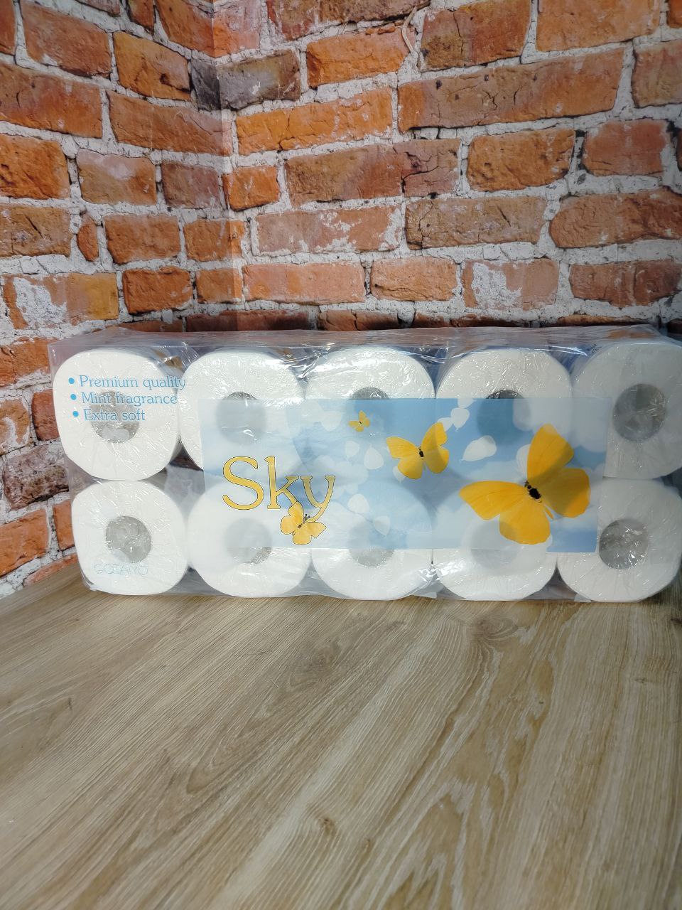 Gotaiyo Sky Туалетная бумага трехслойная с ароматом ментола в индивидуальной упаковке 10 шт