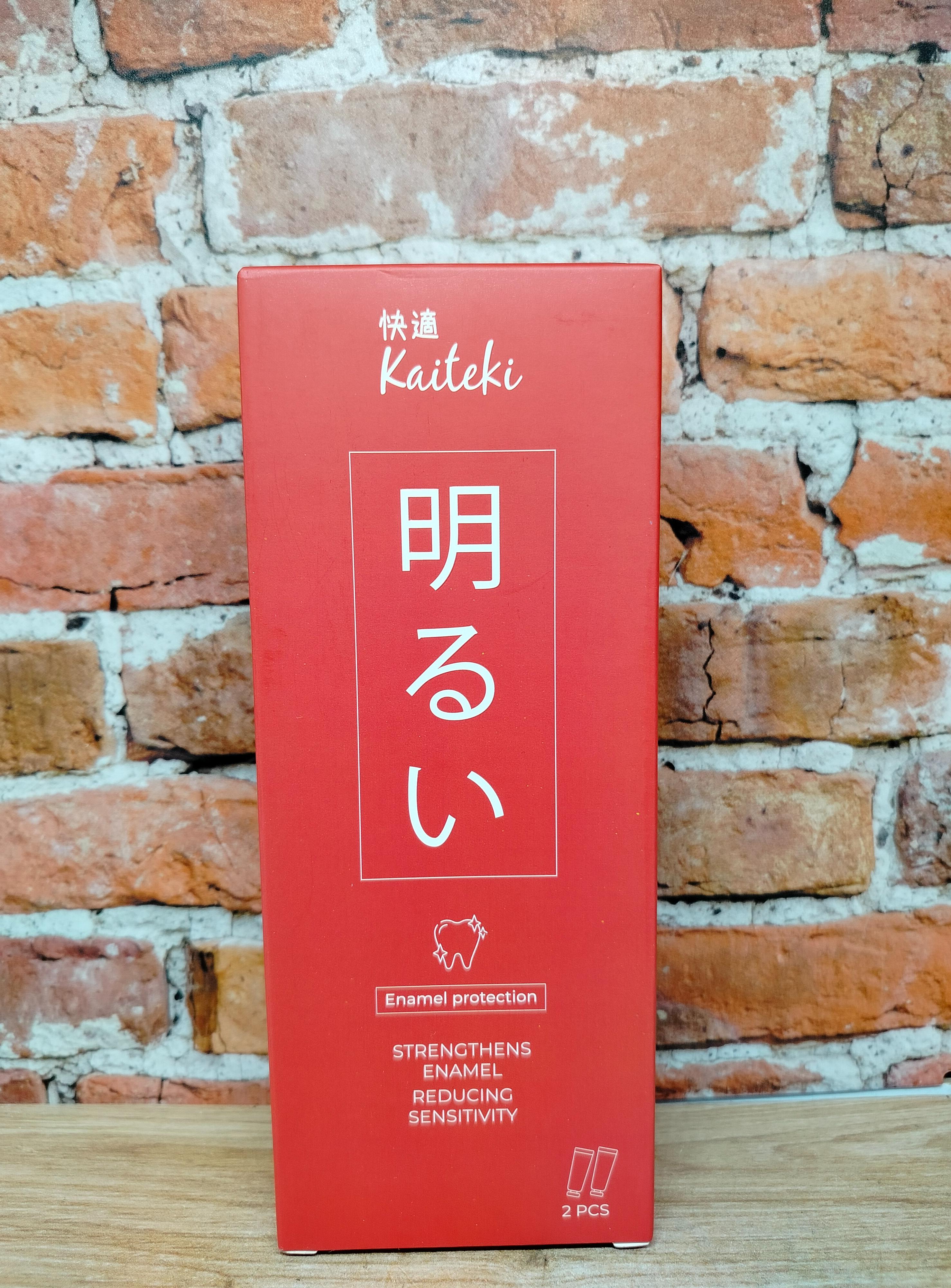 Kaiteki Зубная паста для укрепления зубов с фтором 120 гр 2 шт
