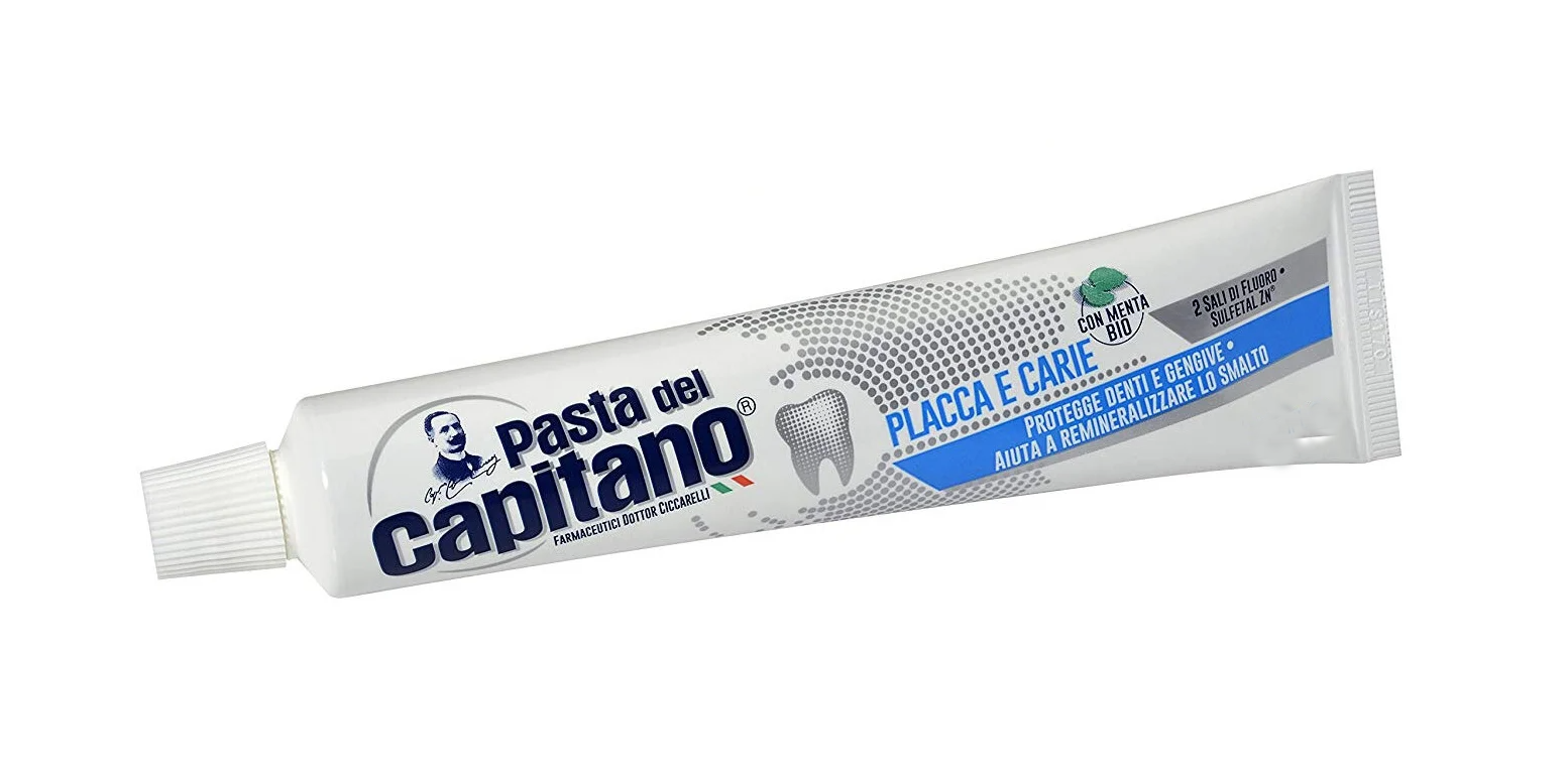 Pasta Del Capitano Teeth and Gums Protection Plaque & Cavities Зубная паста от налета и кариеса 15 мл